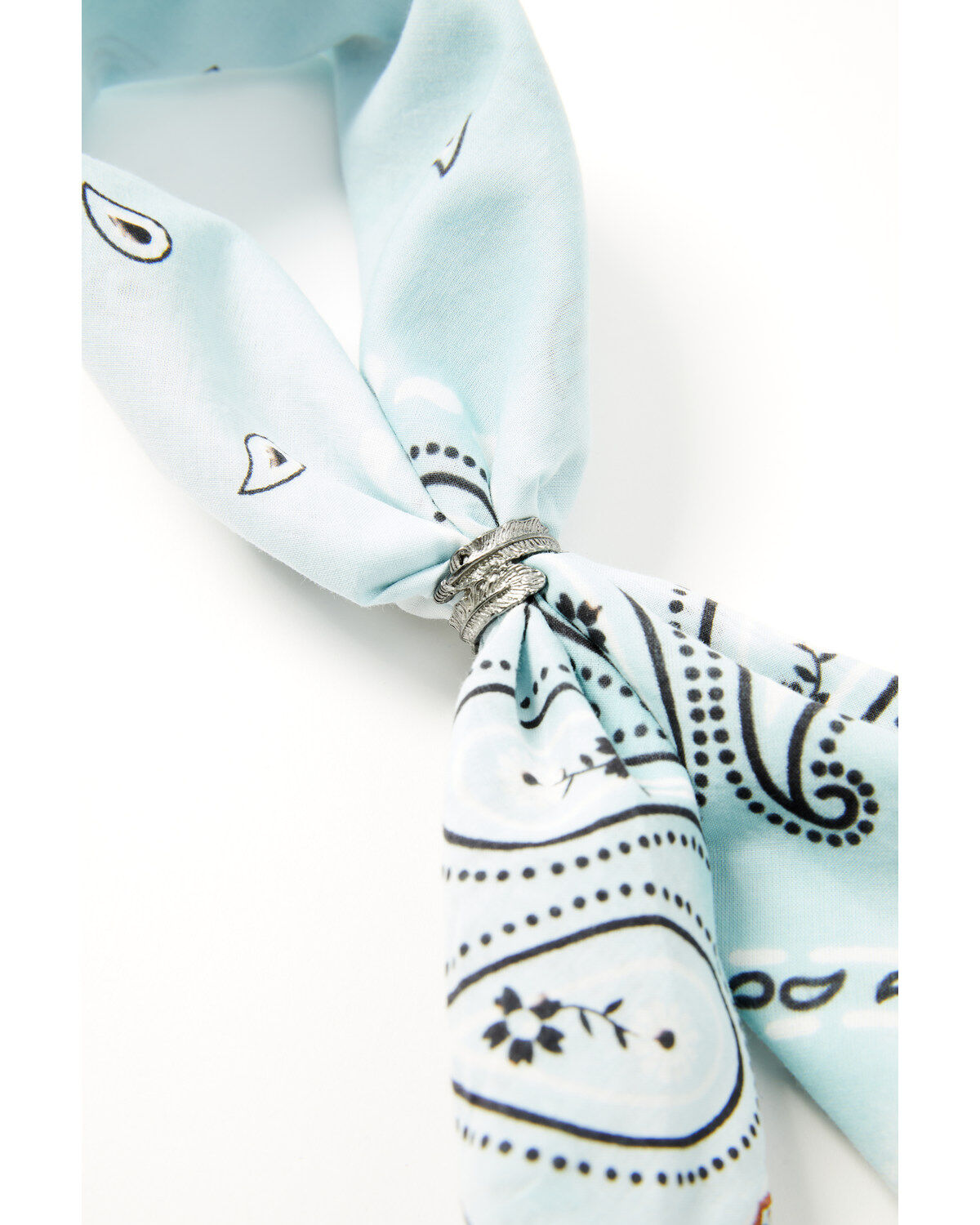 Idyllwind Women's Margo Lane Bandana Bolo Pastel Blue Necklace