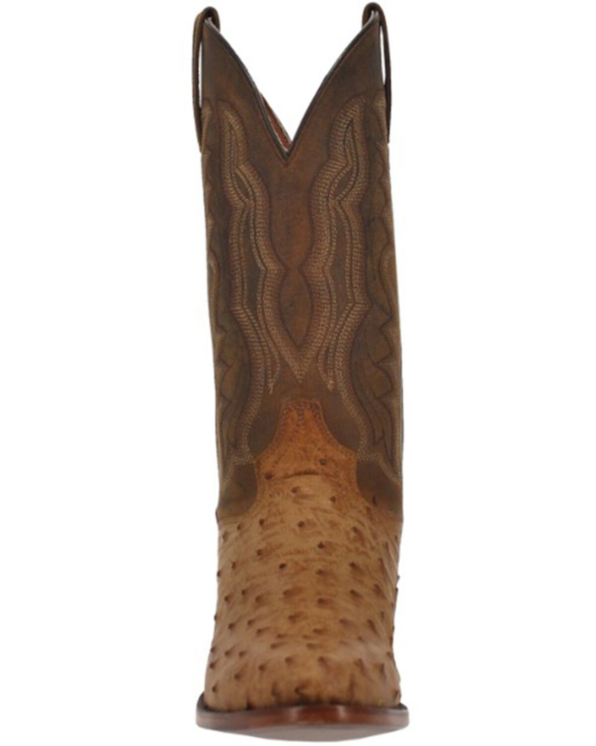 Dan Post Men's Gehrig Exotic Ostrich Western Boots - Round Toe