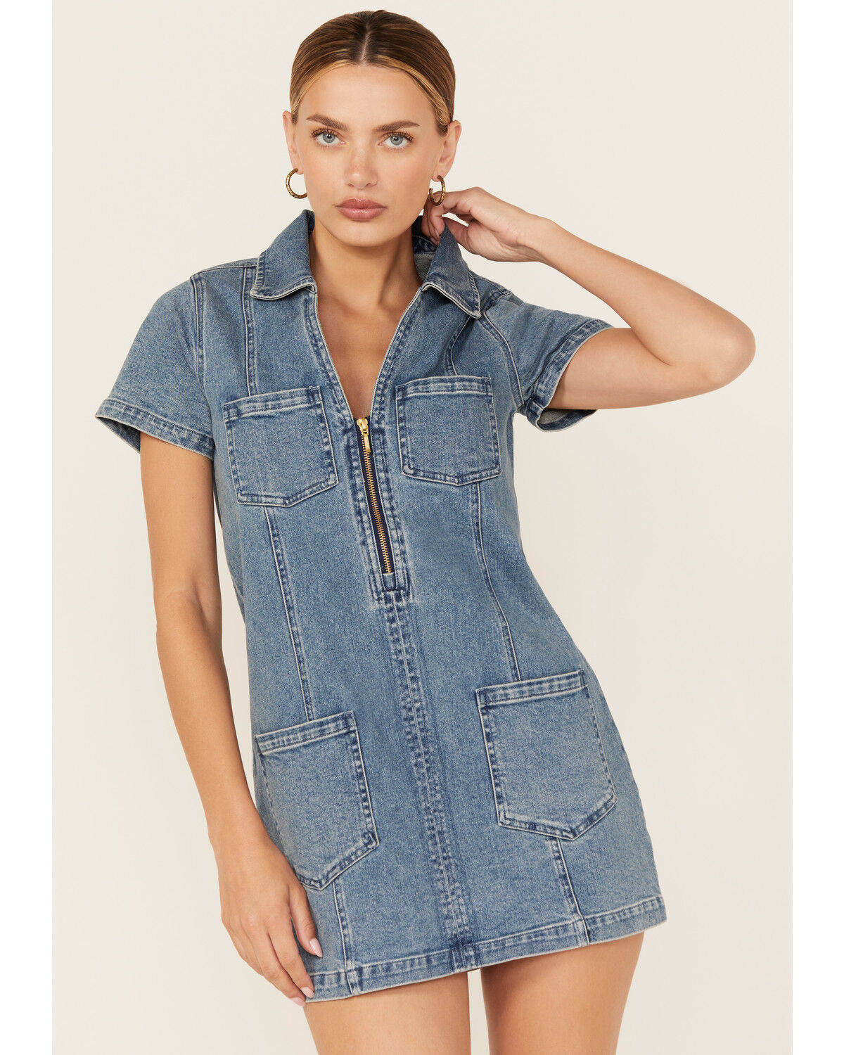 Show Me Your Mumu Women's Denim Mini Dress