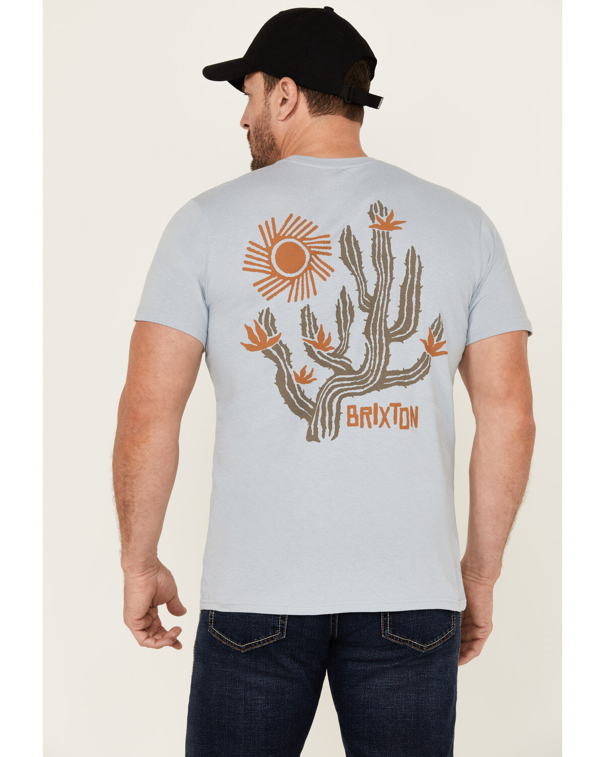 Brixton Men's Valley Cactus Short Sleeve Graphic T-Shirt