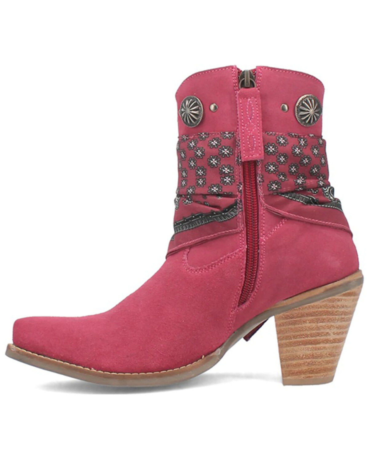 Dingo Women's Suede Bandida Western Booties - Round Toe