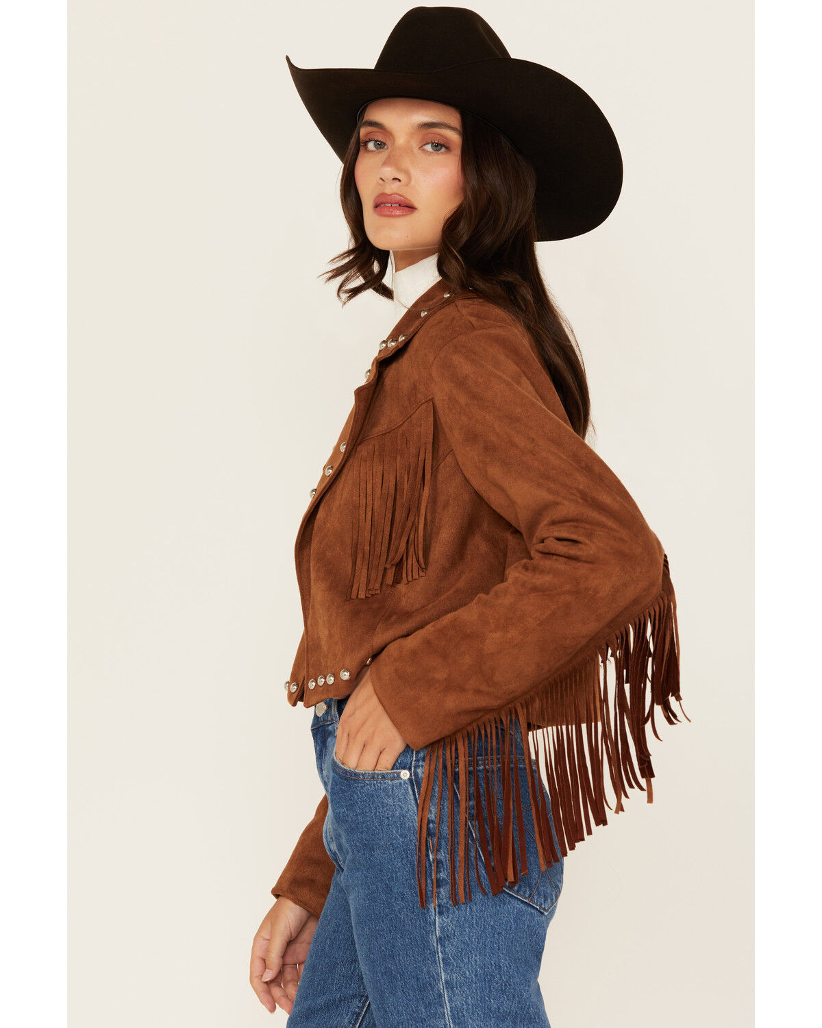 26 International Women's Faux Suede Jacket