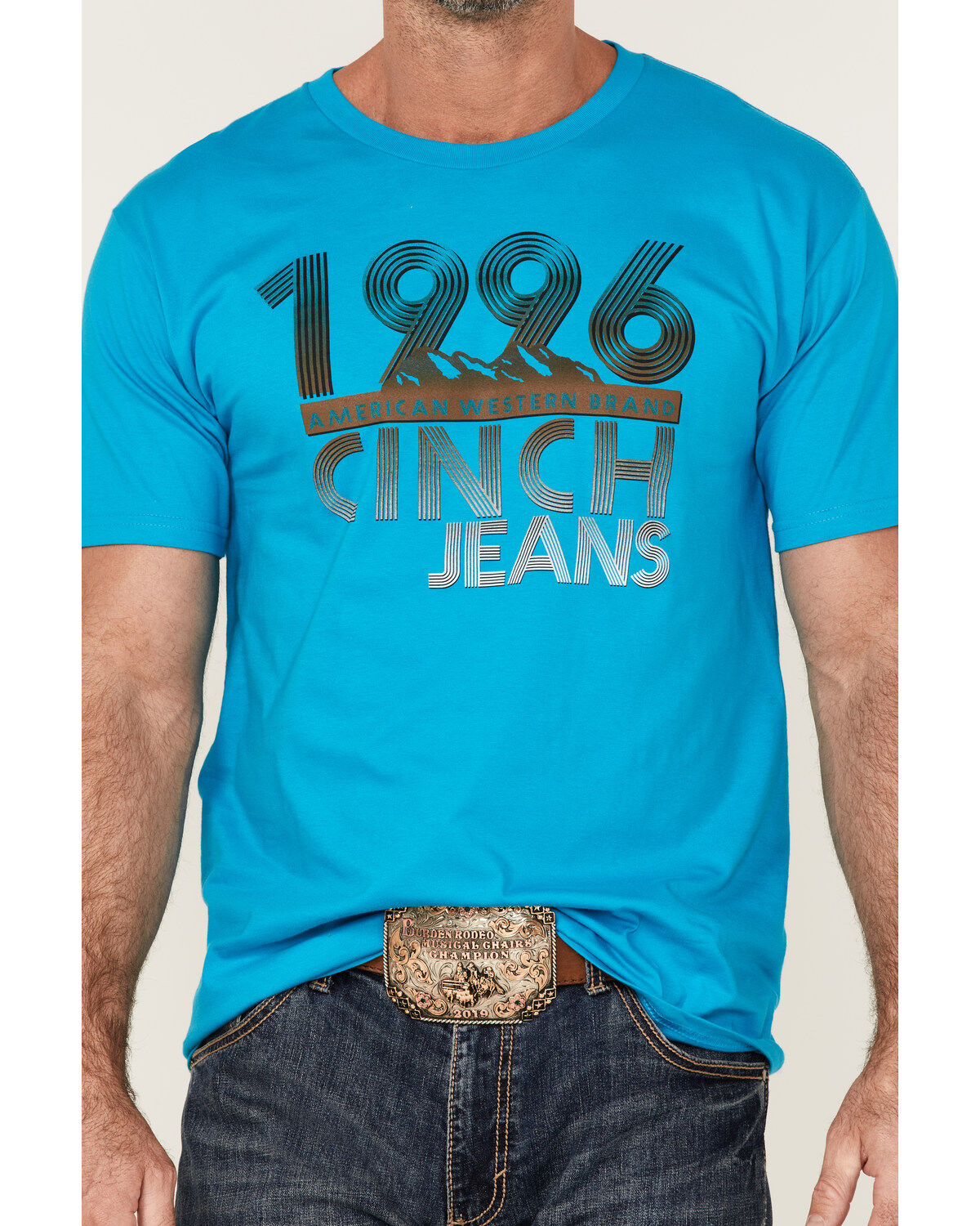 Cinch Men's Large Retro Logo Graphic T-Shirt