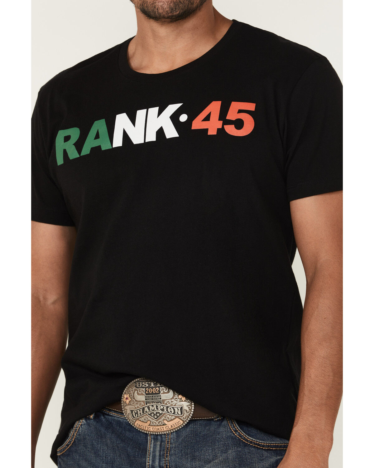 RANK 45® Men's Rosarito Mexico Logo Short Sleeve Graphic T-Shirt