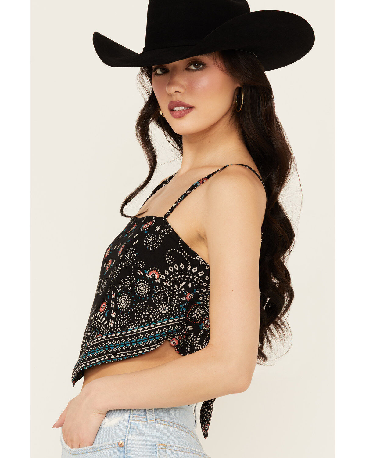 Angie Women's Bandana Print Top