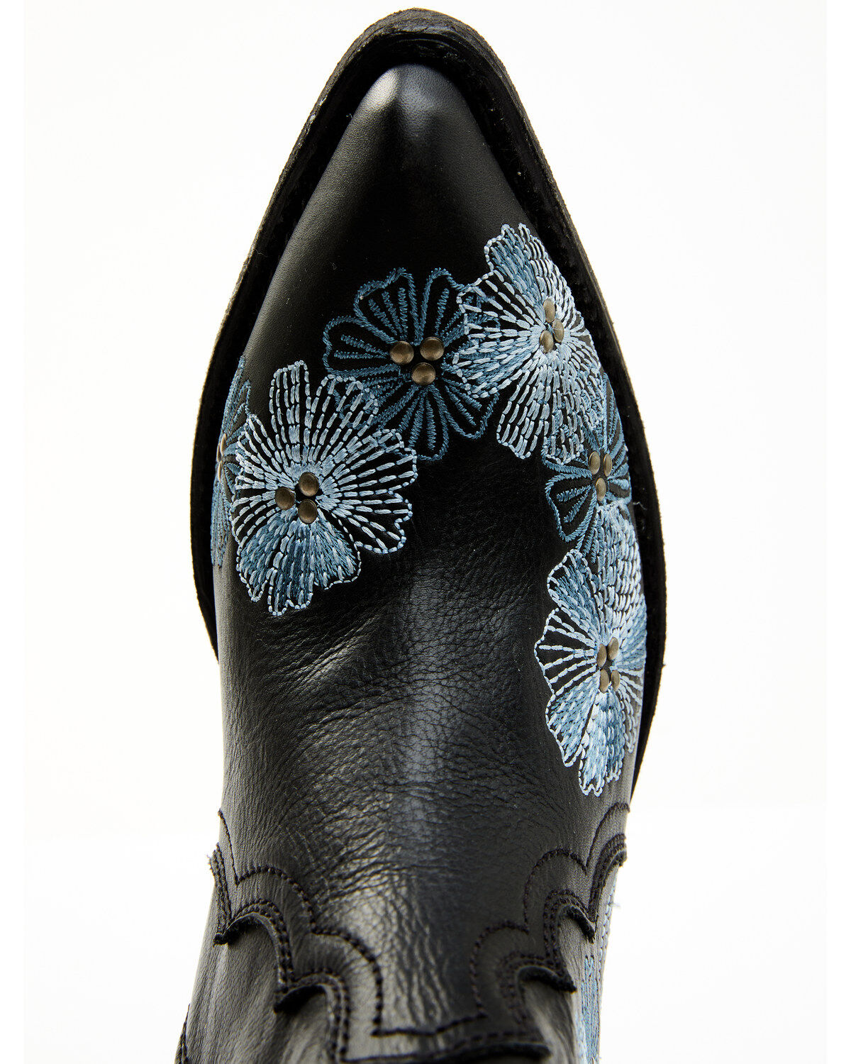 Carborca Silver by Liberty Black Women's Loren Tonal Floral Embroidered Western Fashion Booties - Snip Toe