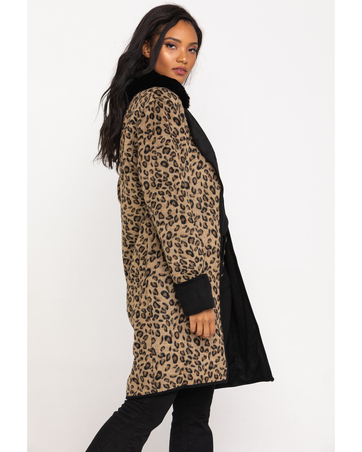 Double D Ranch Women's Leopard Cactus Cat Jacket