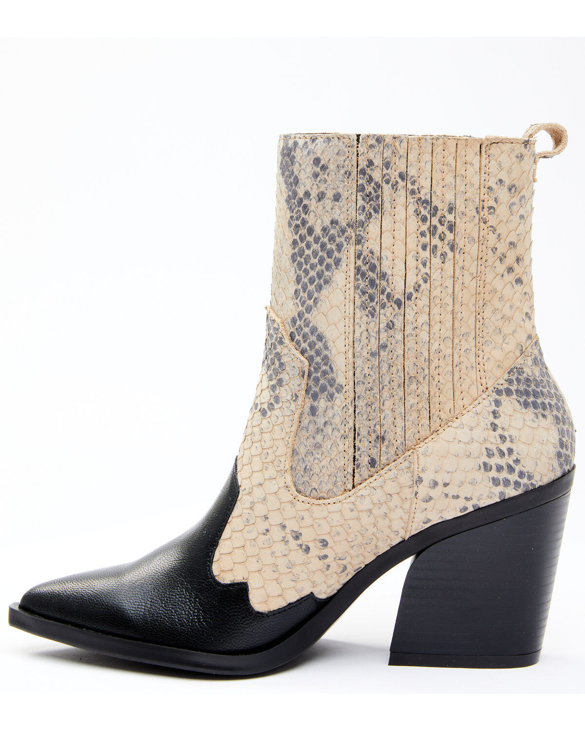 Dan Post Women's Snake Print Fashion Booties - Round Toe