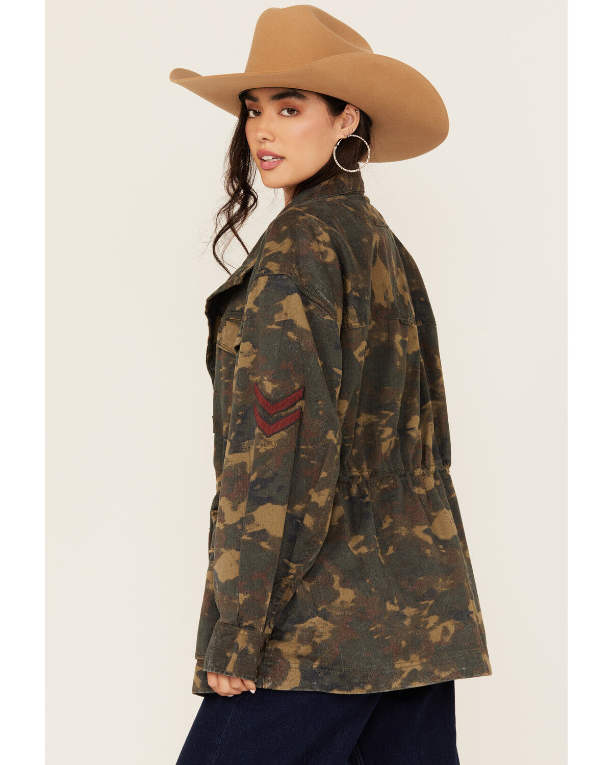 Free People Women's Arya Utility Camo Print Jacket