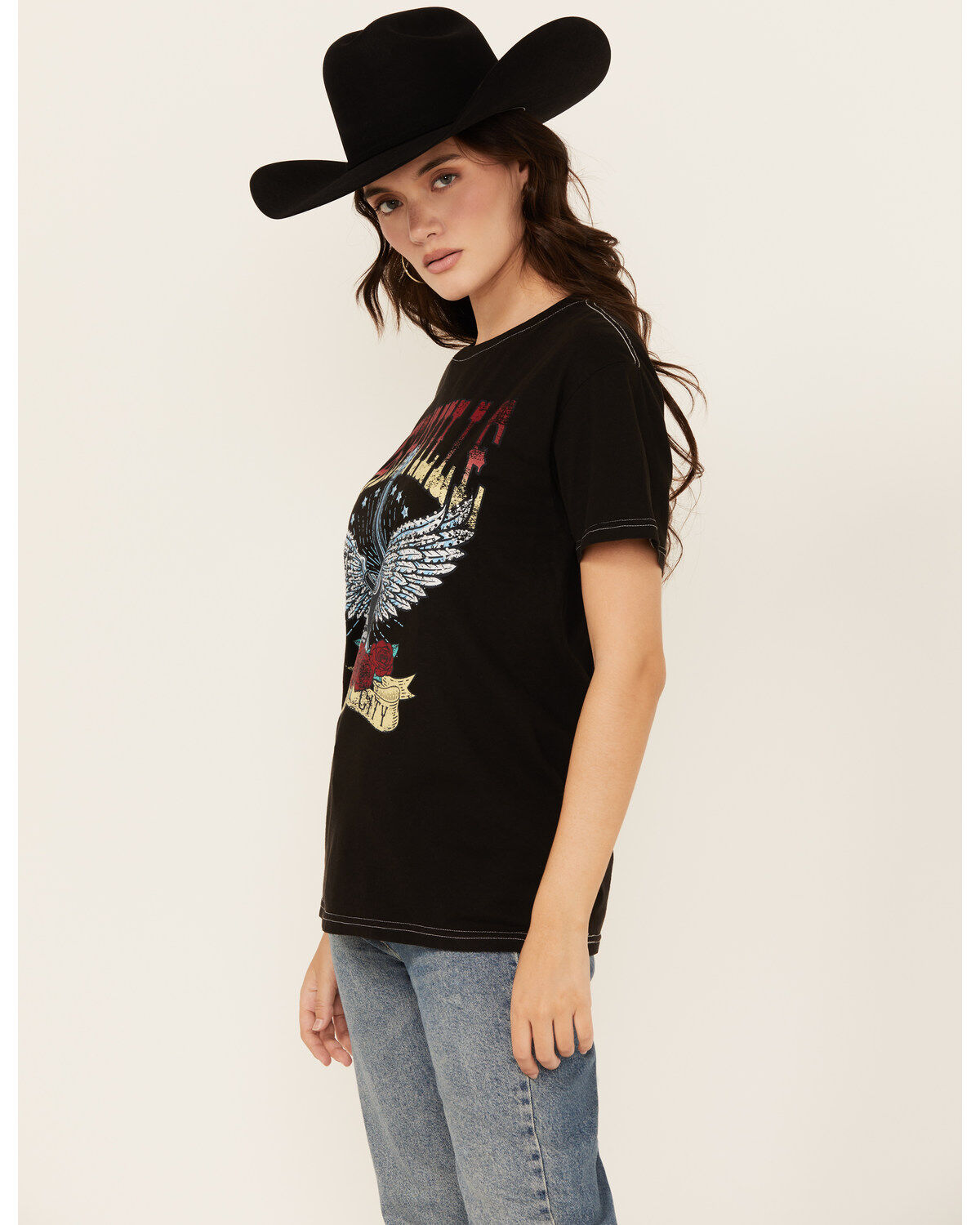 Cut & Paste Women's Nashville Guitar Short Sleeve Graphic Tee