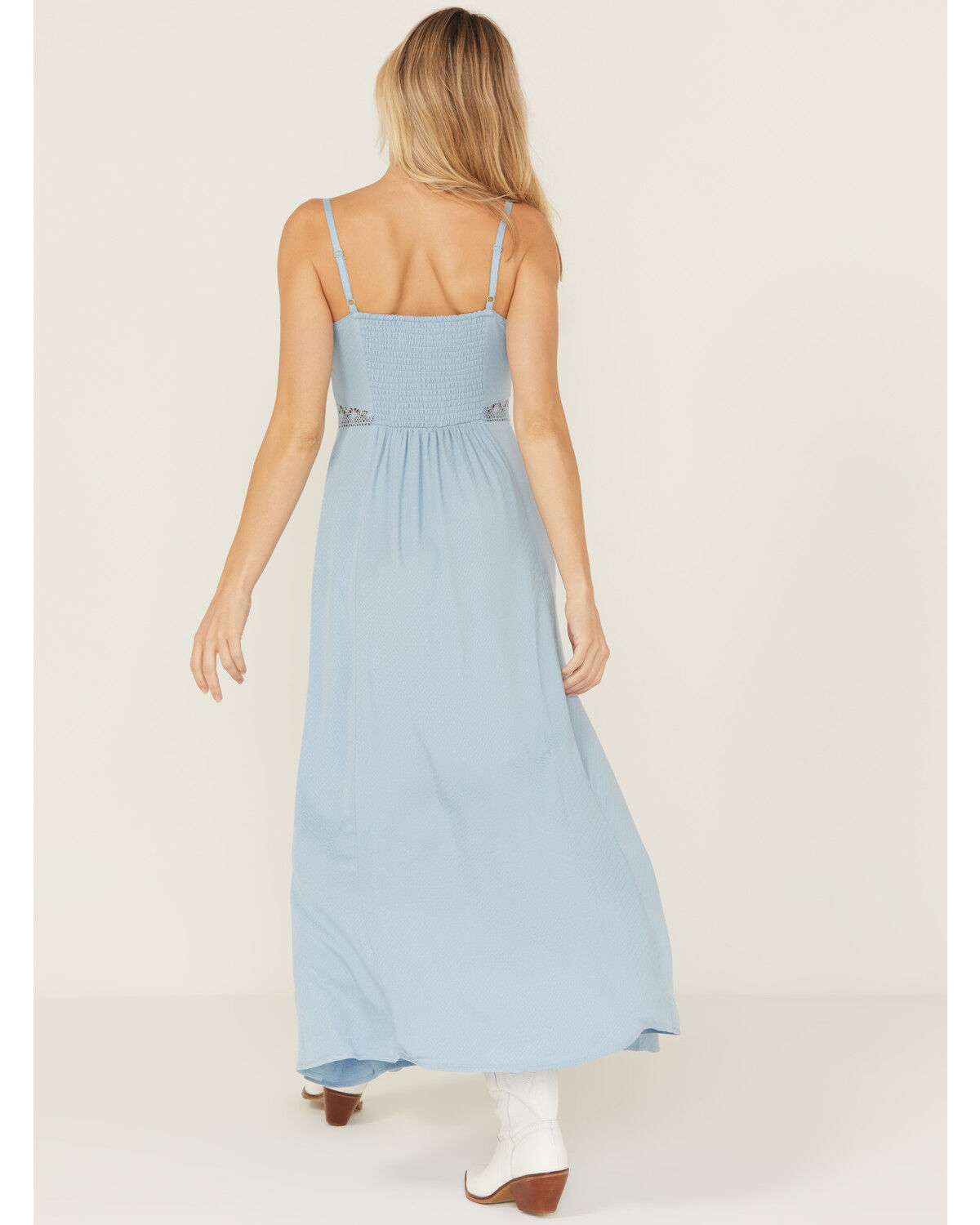 Idyllwind Women's Wisteria Tie Front Sleeveless Maxi Dress