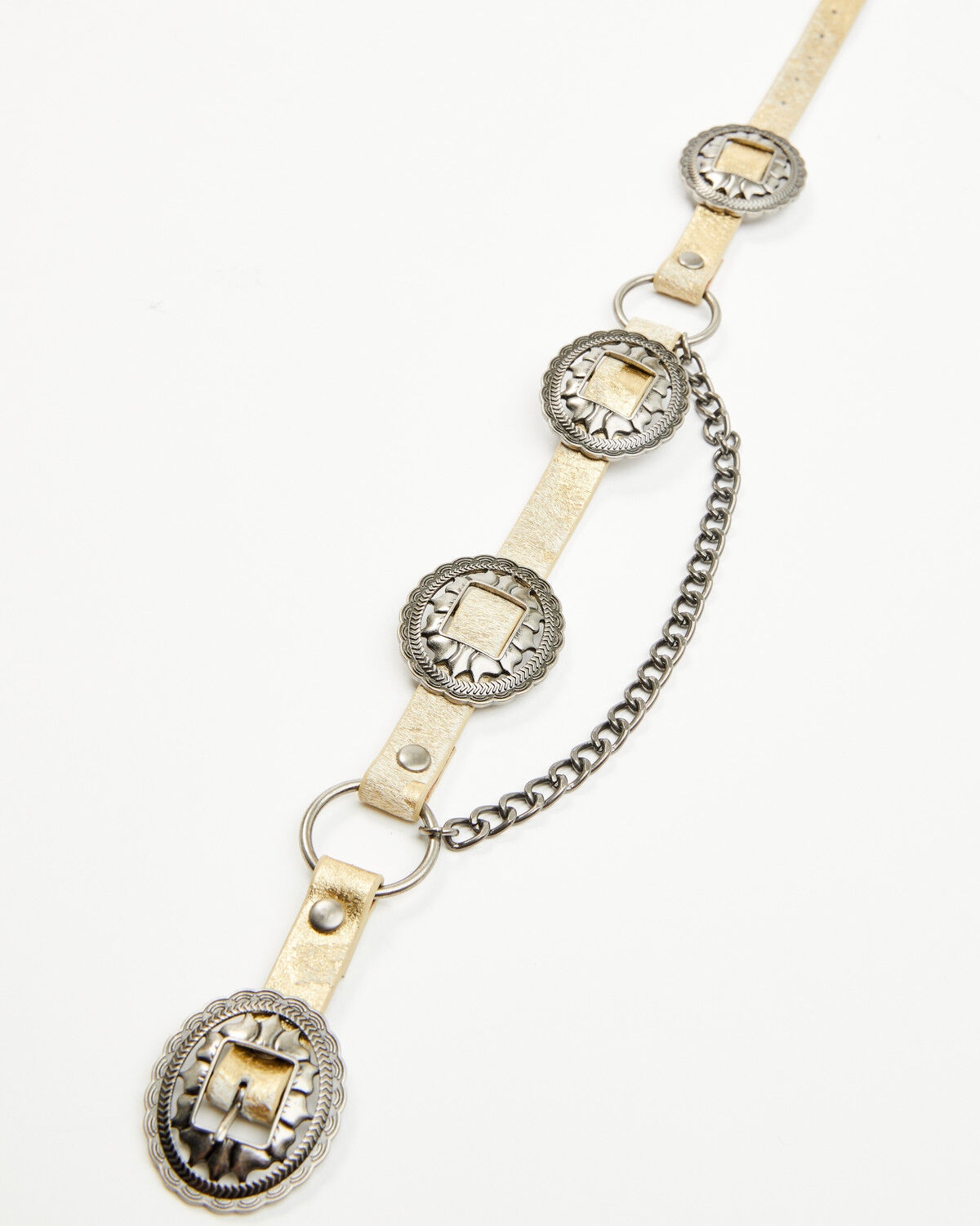 Shyanne Women's Hair-On Leather and Concho Boot Bracelet