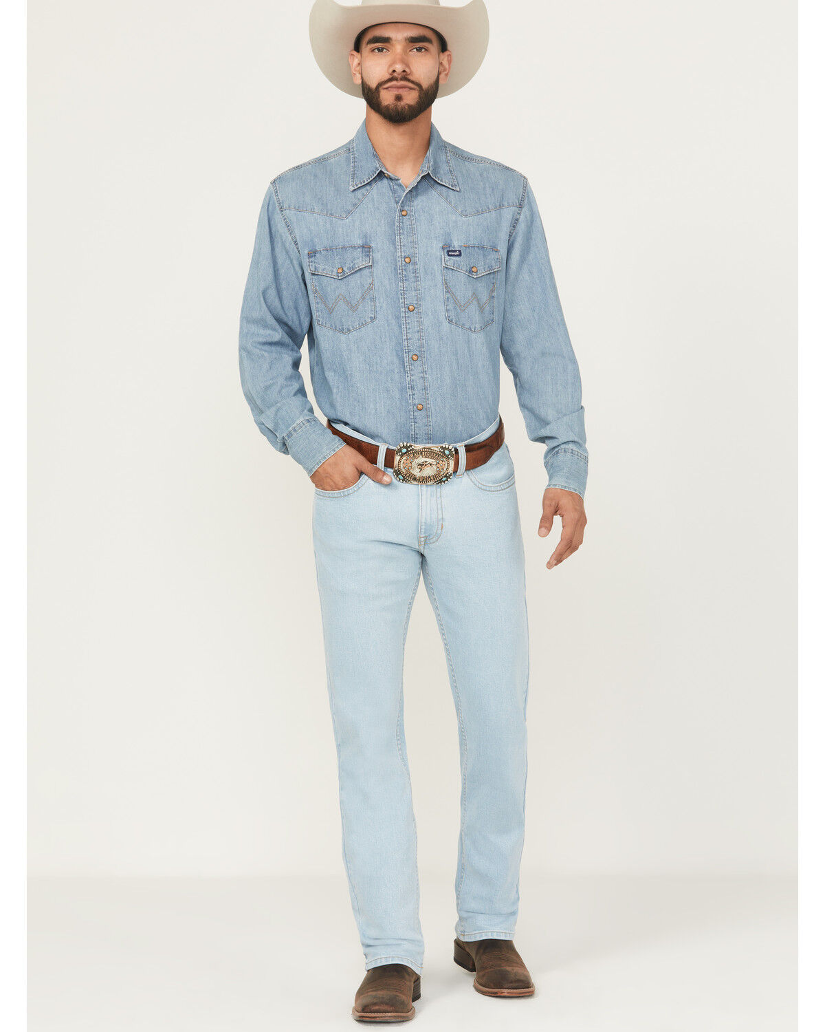 Cody James Men's Camino Light Wash Slim Straight Stretch Denim Jeans