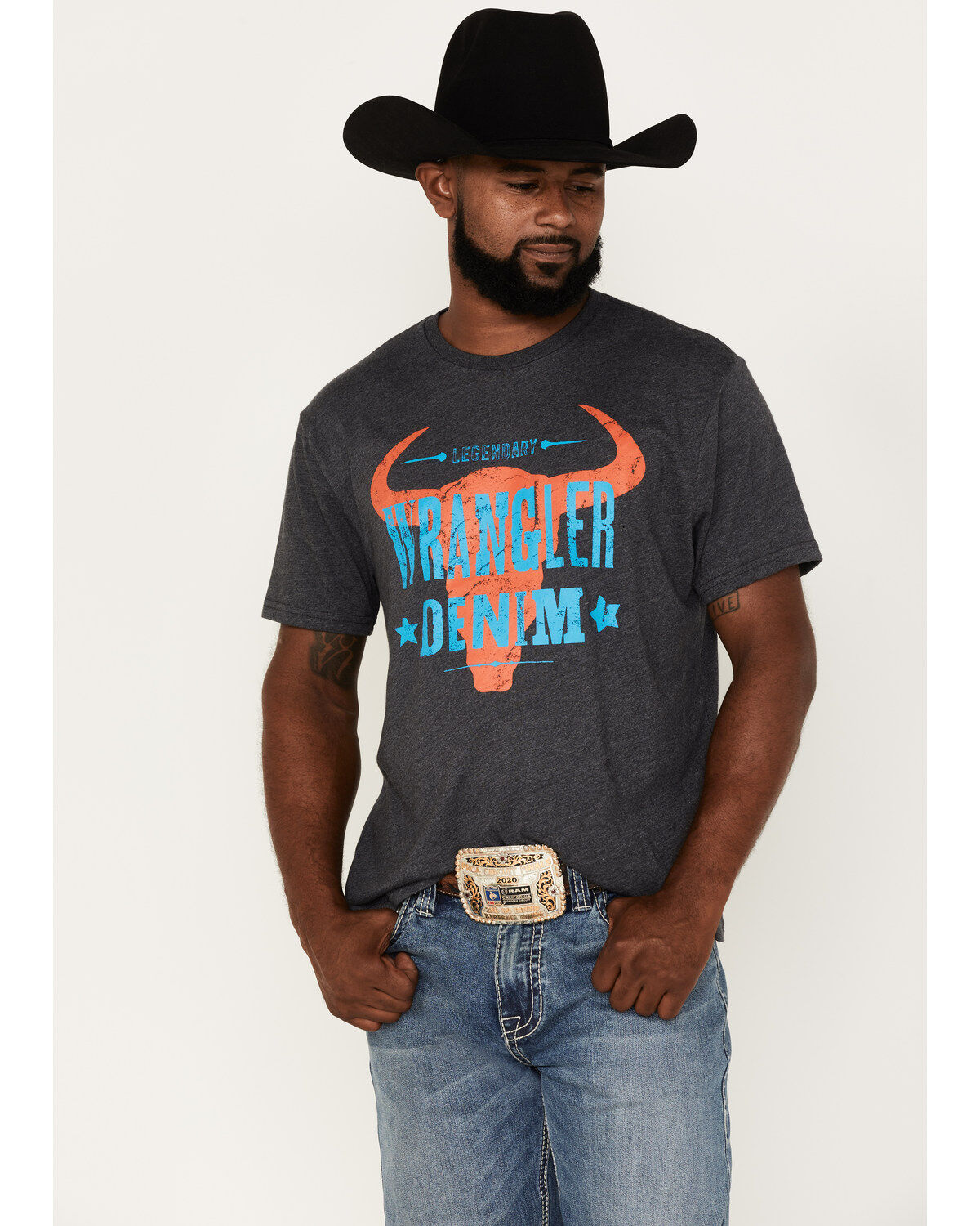 Wrangler Men's Wrangler Denim Steer Head Graphic T-Shirt