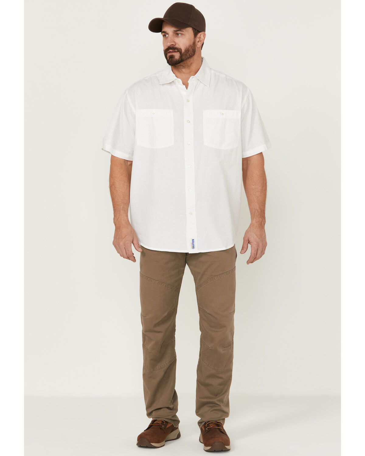 Resistol Men's Solid Short Sleeve Button-Down Western Shirt