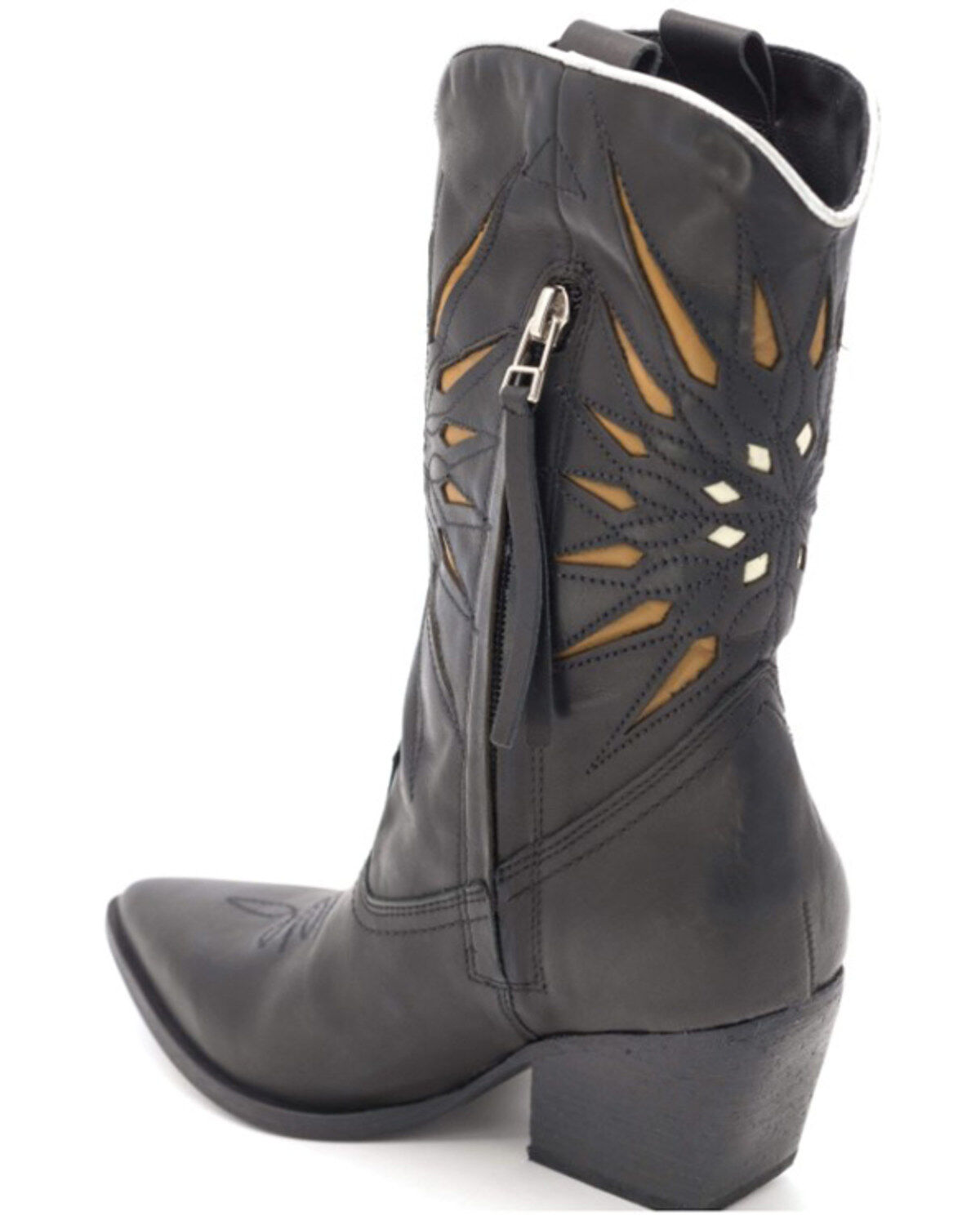 Golo Women's Contrasting Sun Western Boots - Round Toe