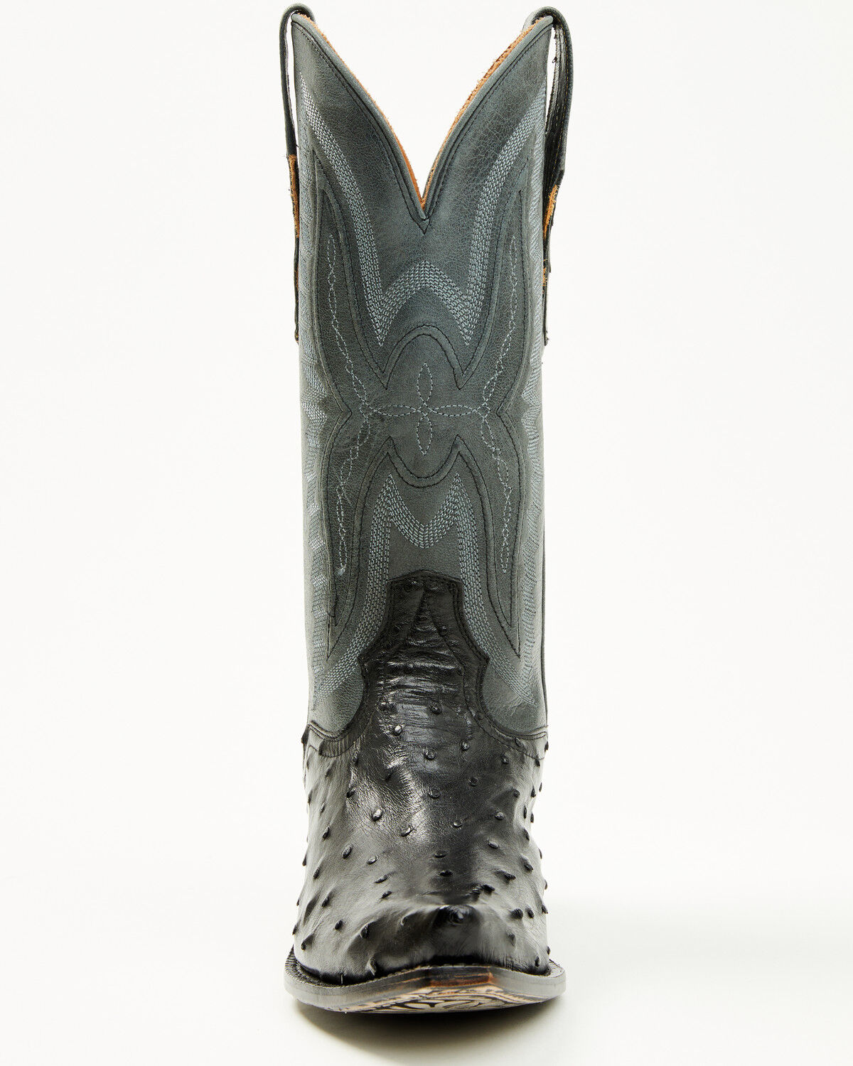 El Dorado Women's Camille Exotic Ostrich Tall Western Boots - Snip Toe