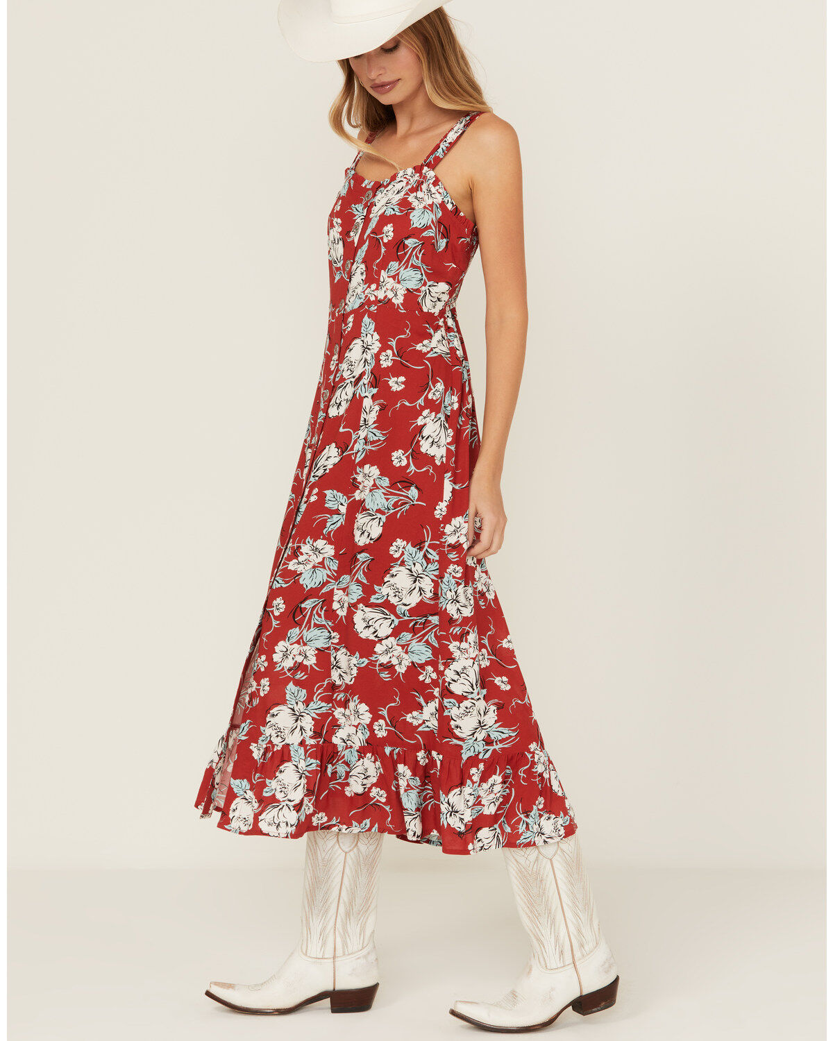 Cotton & Rye Women's Floral Print Midi Sundress