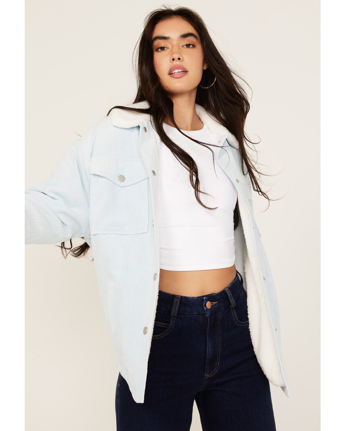 Ashley Women's Corduroy Sherpa Jacket