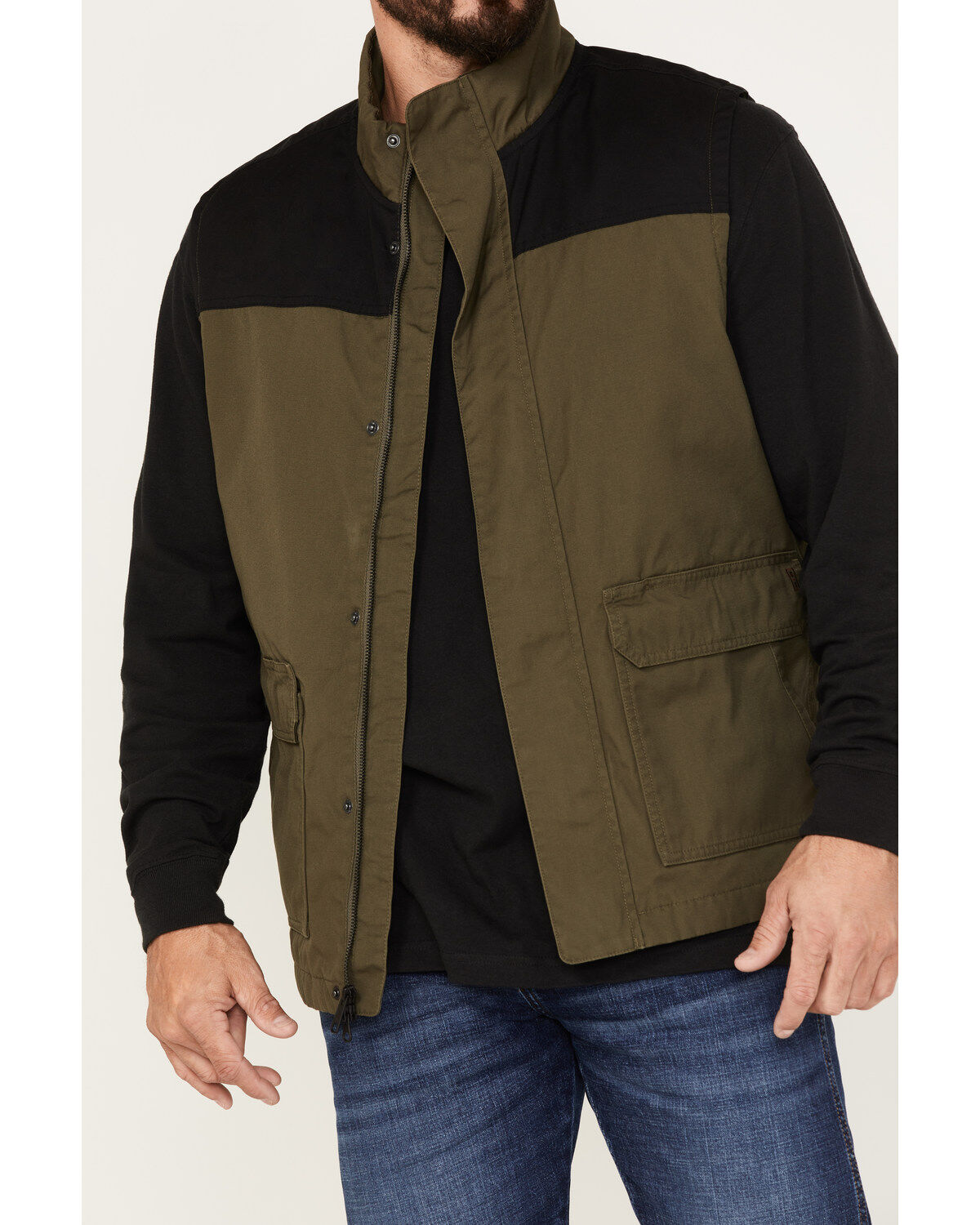 Brothers and Sons Men's Waxed Canvas Field Vest