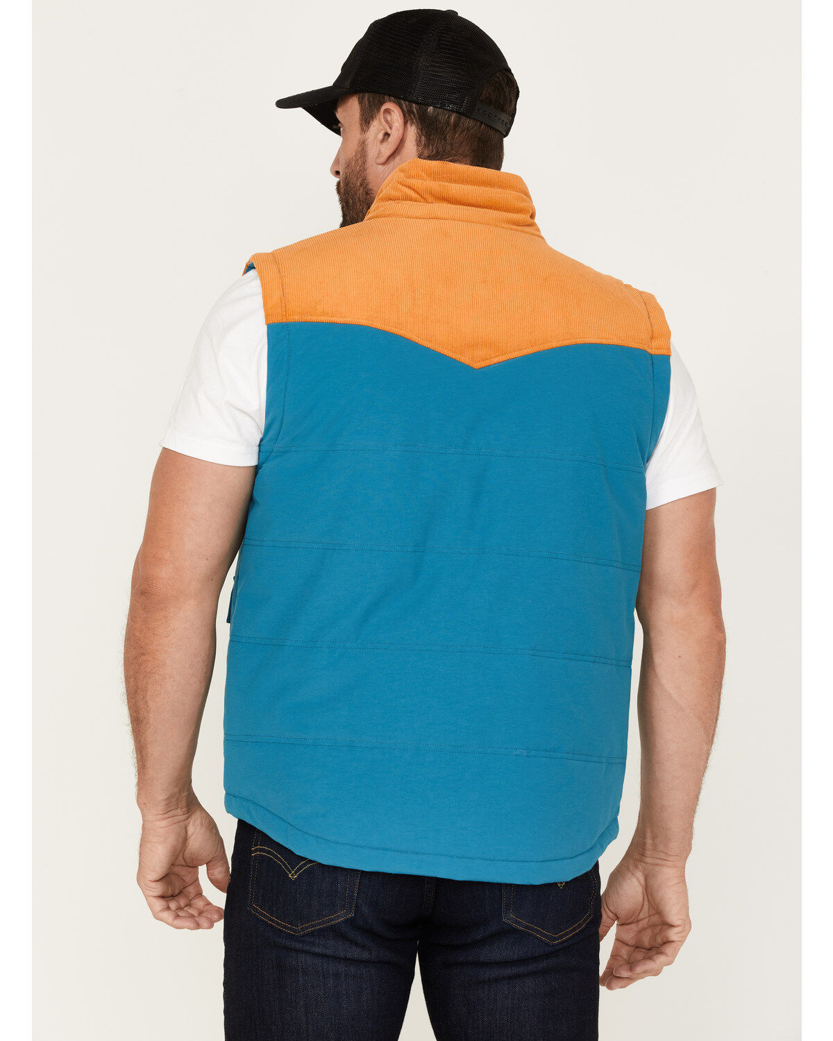 Rock & Roll Denim Men's Vintage 46 Color Block Vest