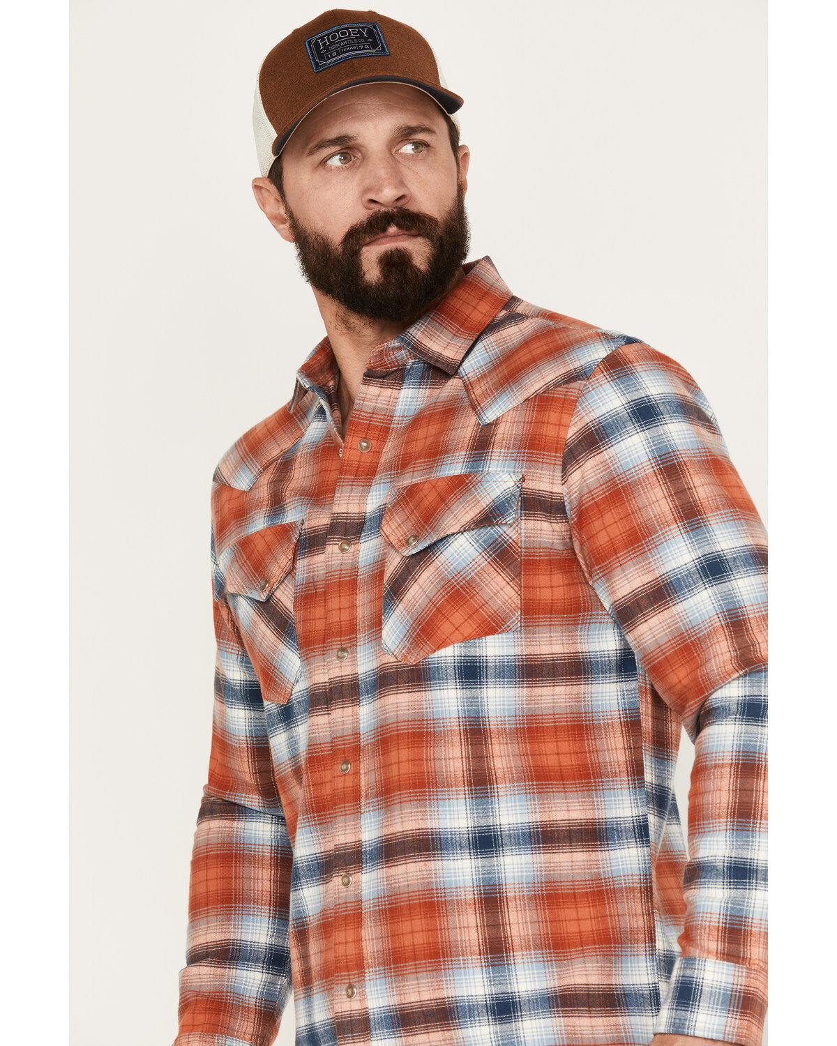 Pendleton Men's Wyatt Plaid Long Sleeve Snap Western Shirt