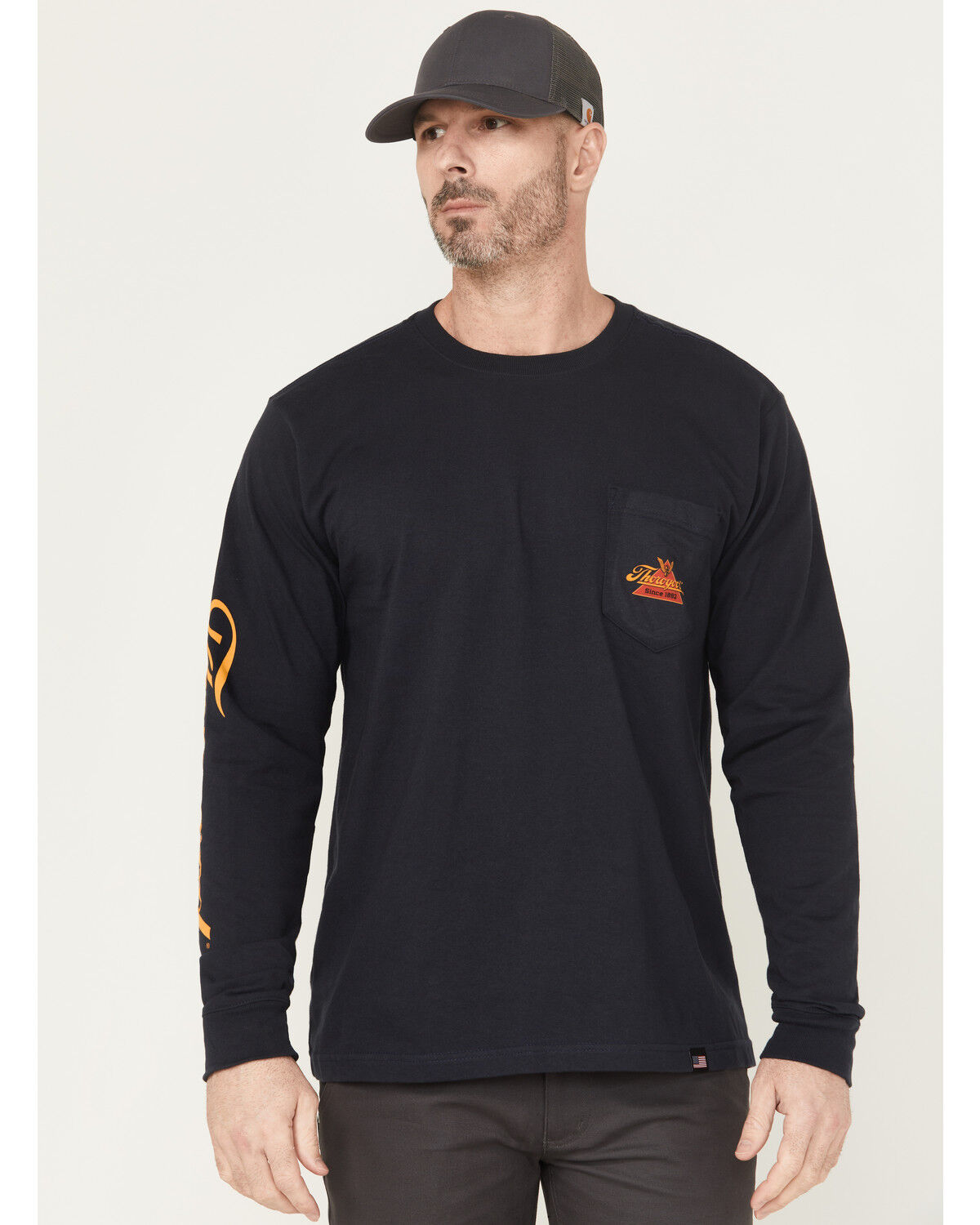 Thorogood Men's USA Logo Long Sleeve Work T-Shirt