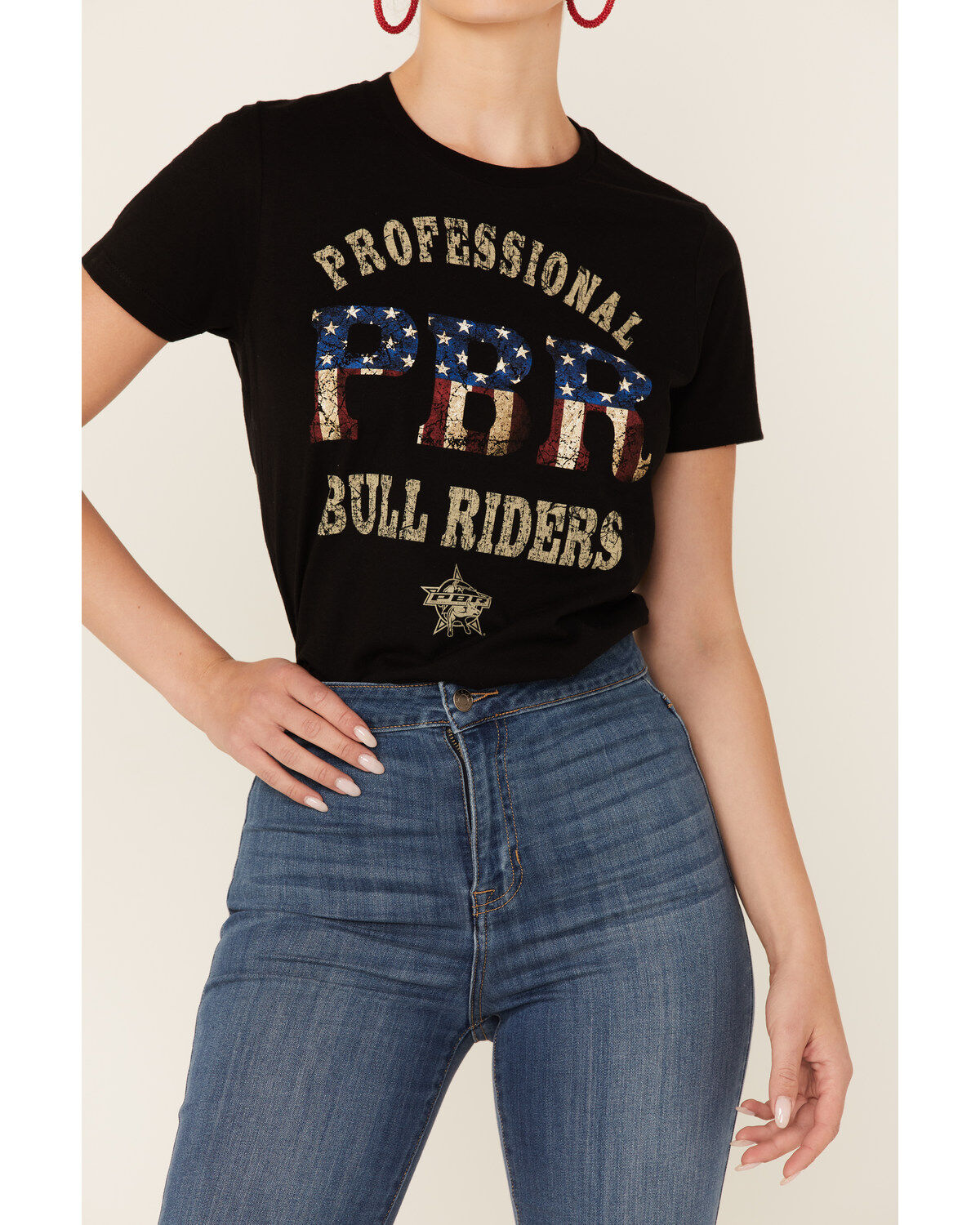 Changes Women's Professional Bull Riders Short Sleeve Graphic Tee - Black