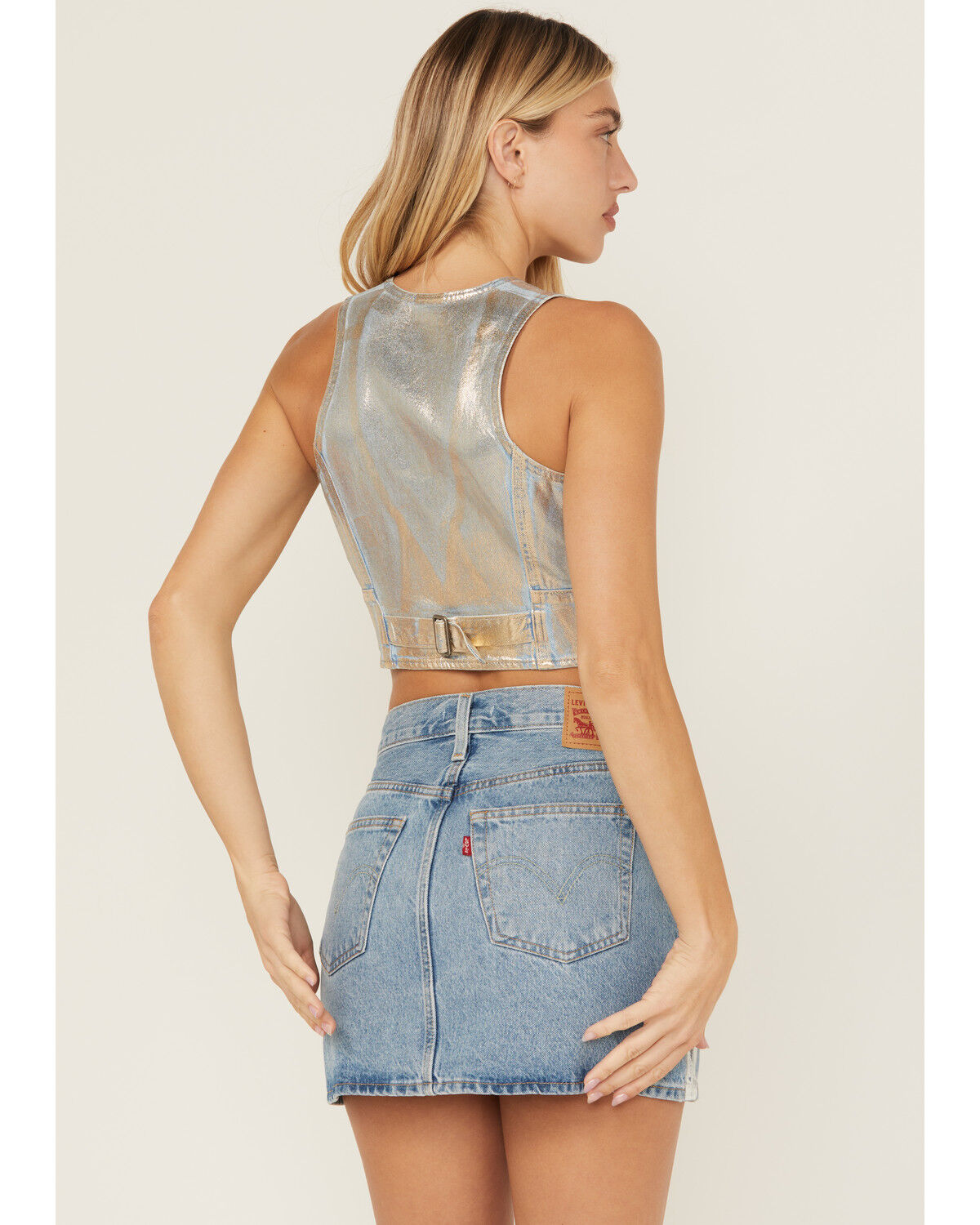 Levi's Women's Mona Metallic Corset Top