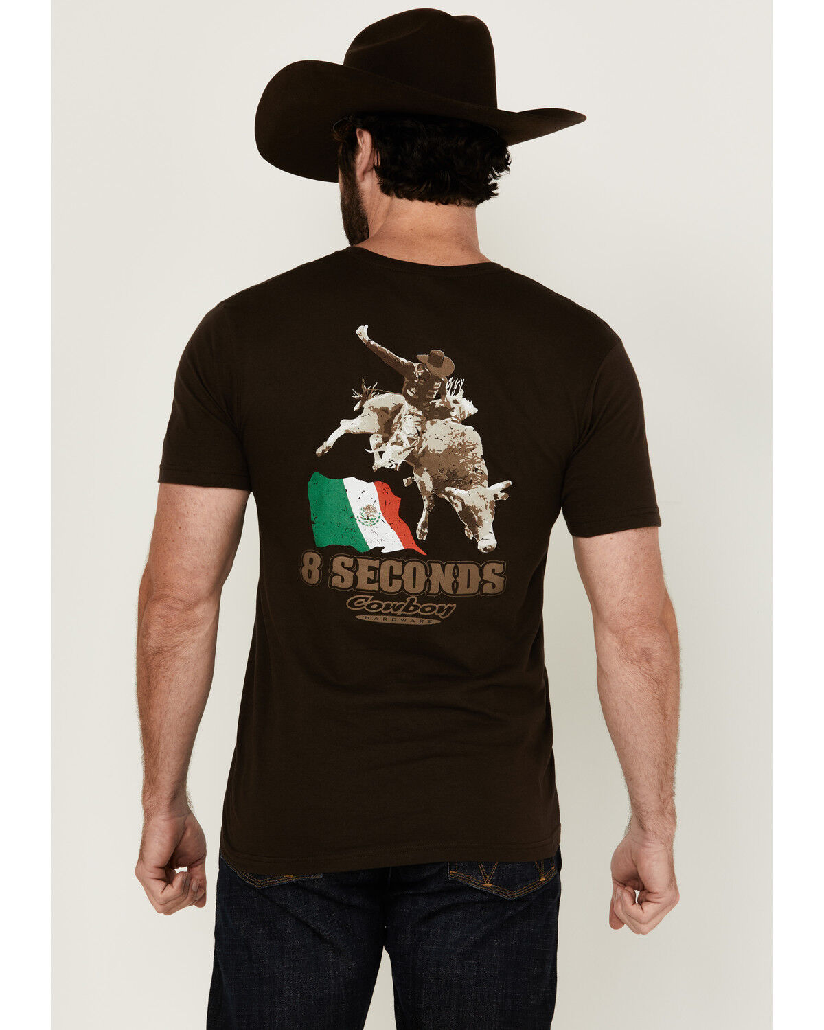 Cowboy Hardware Men's 8 Seconds Short Sleeve Graphic T-Shirt