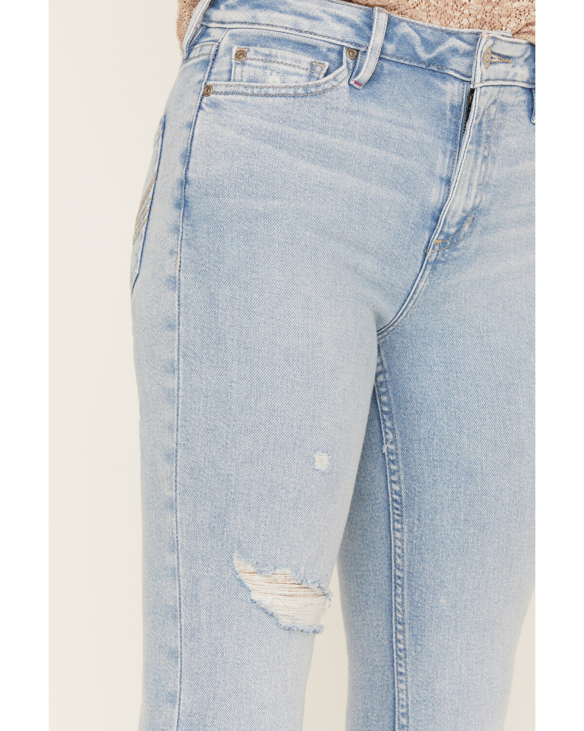 Idyllwind Women's Melbourne Medium Wash High Risin Distressed Bootcut Jeans