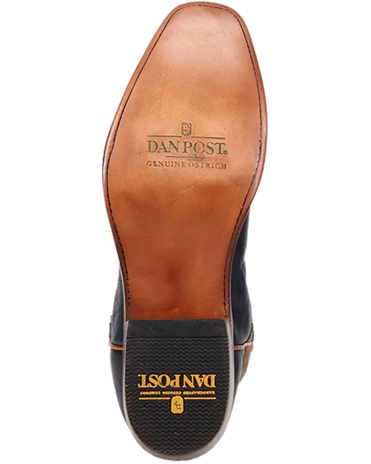 Dan Post Men's Exotic Ostrich Leg Western Boots - Square Toe