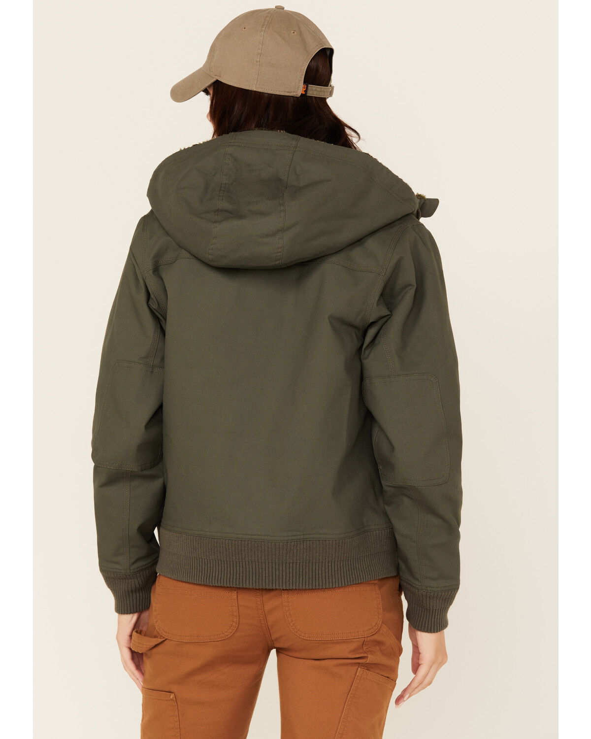 Lucky Brand Workwear Women's Chore Sherpa Lined Hooded Work Jacket