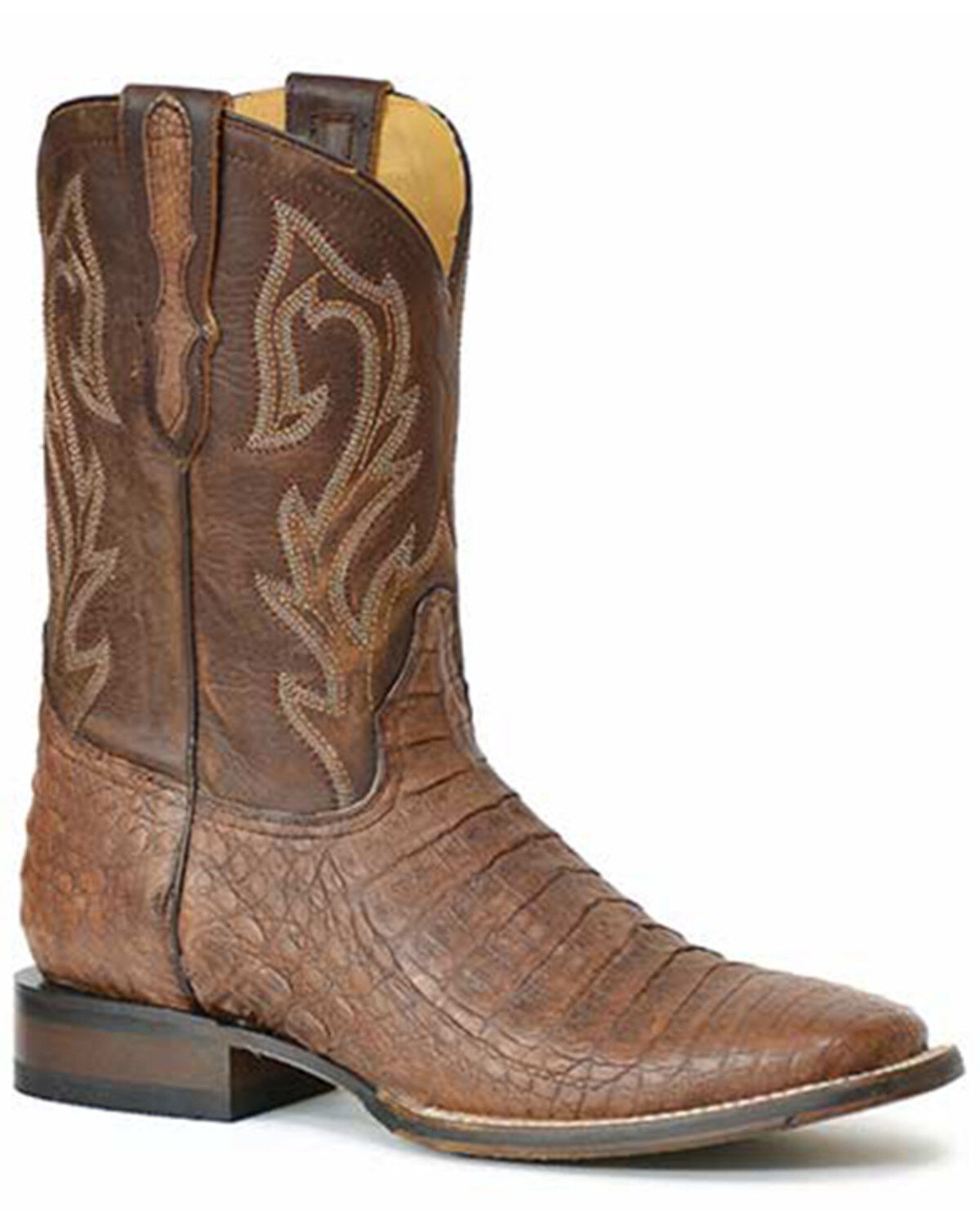 Stetson Men's Cameron Exotic Caiman Western Boots - Broad Square Toe