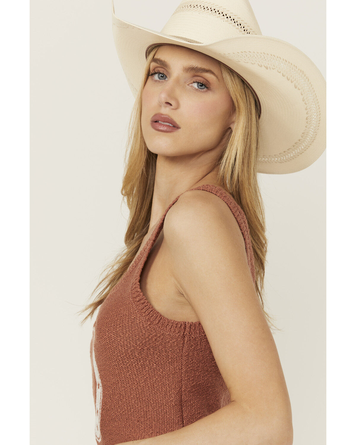 White Crow Women's Horseshoe Cropped Sweater Tank