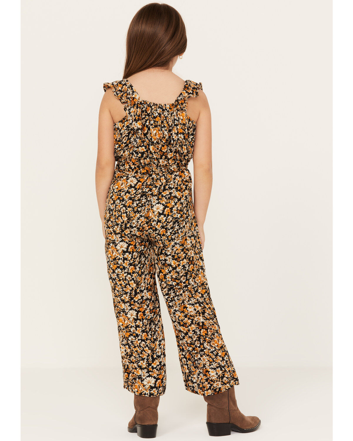 Hayden Girls' Floral Print Sleeveless Jumpsuit