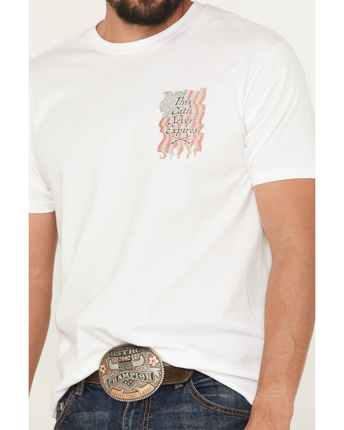 Howitzer Men's Never Americana Short Sleeve Graphic T-Shirt
