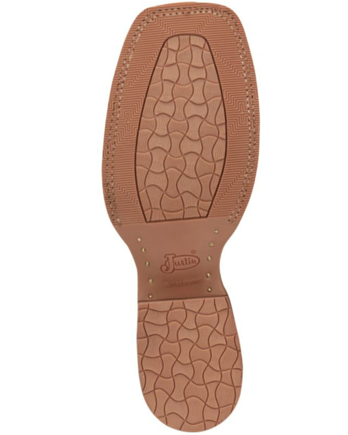 Justin Boots Women's Tan Smooth Ostrich Western Boots - Square Toe