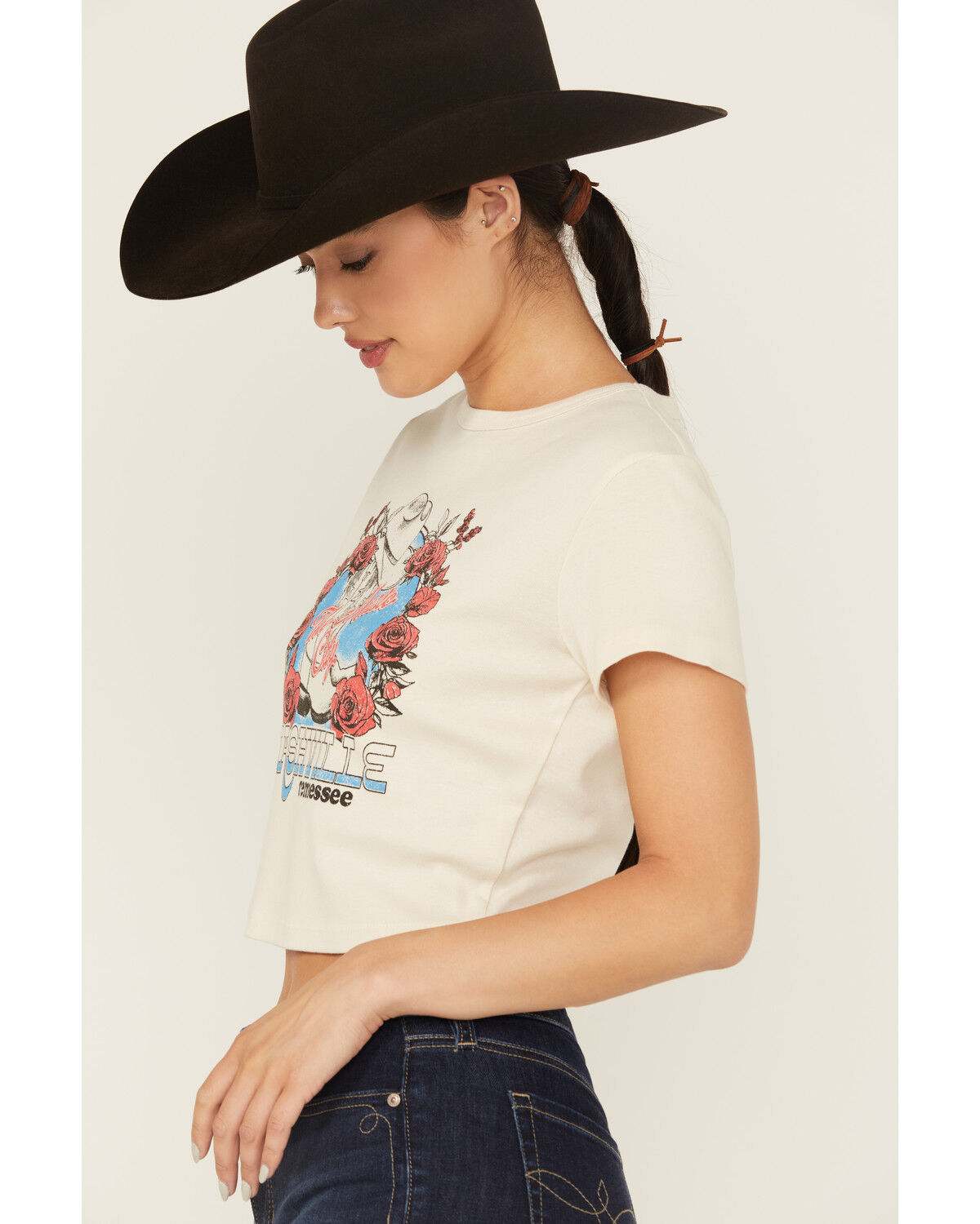 Girl Dangerous Women's Nashville Boot Short Sleeve Baby Tee