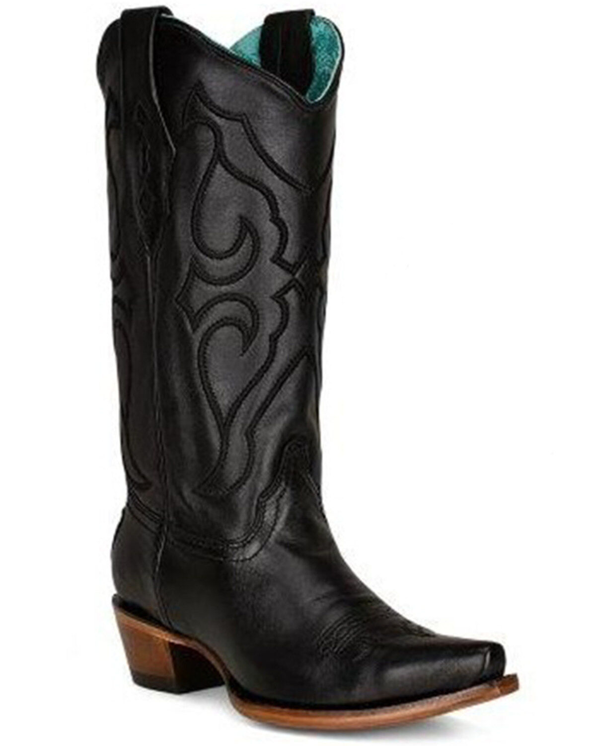 Corral Women's Matching Stitch Pattern & Inlay Western Boots - Snip Toe
