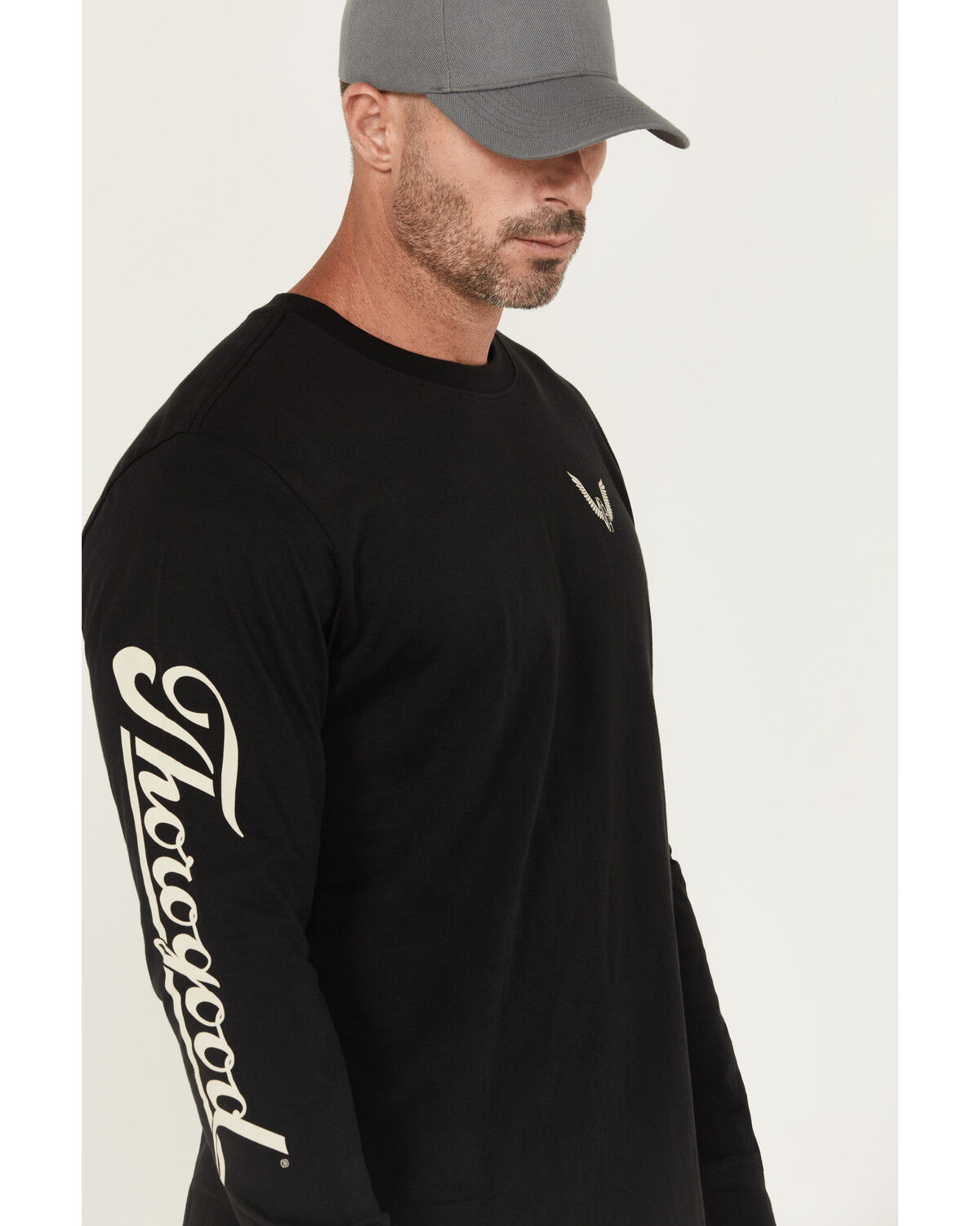 Thorogood Men's Wheel Script Logo Long Sleeve Graphic T-Shirt