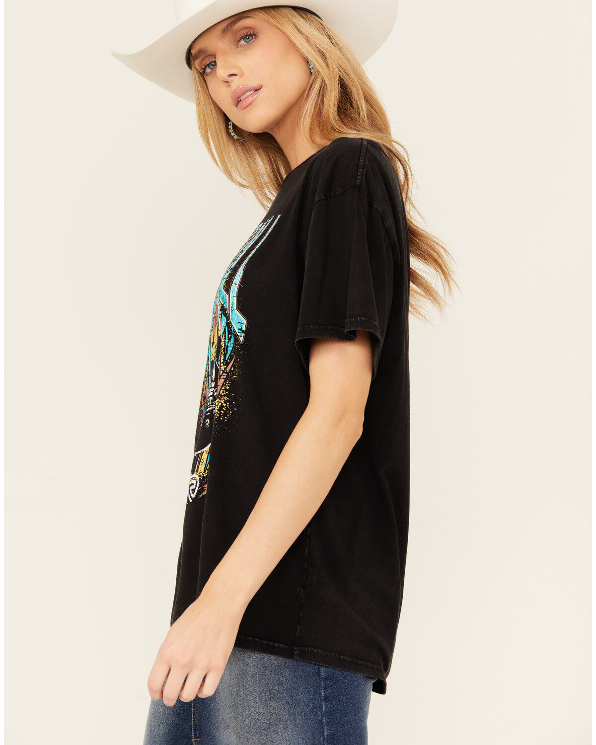 Rock & Roll Denim Women's Rock & Roll Rhinestone Short Sleeve Graphic Tee