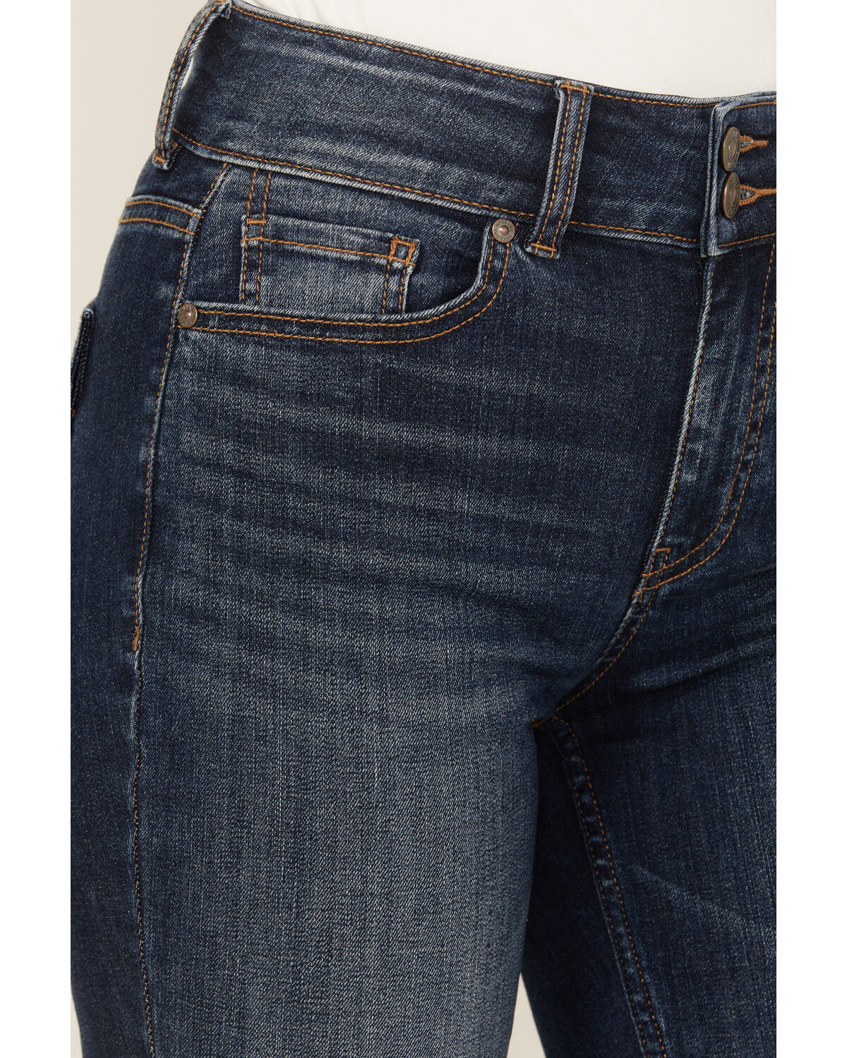 Shyanne Women's Rhine High Rise Dark Wash Bootcut Stretch Denim Jeans