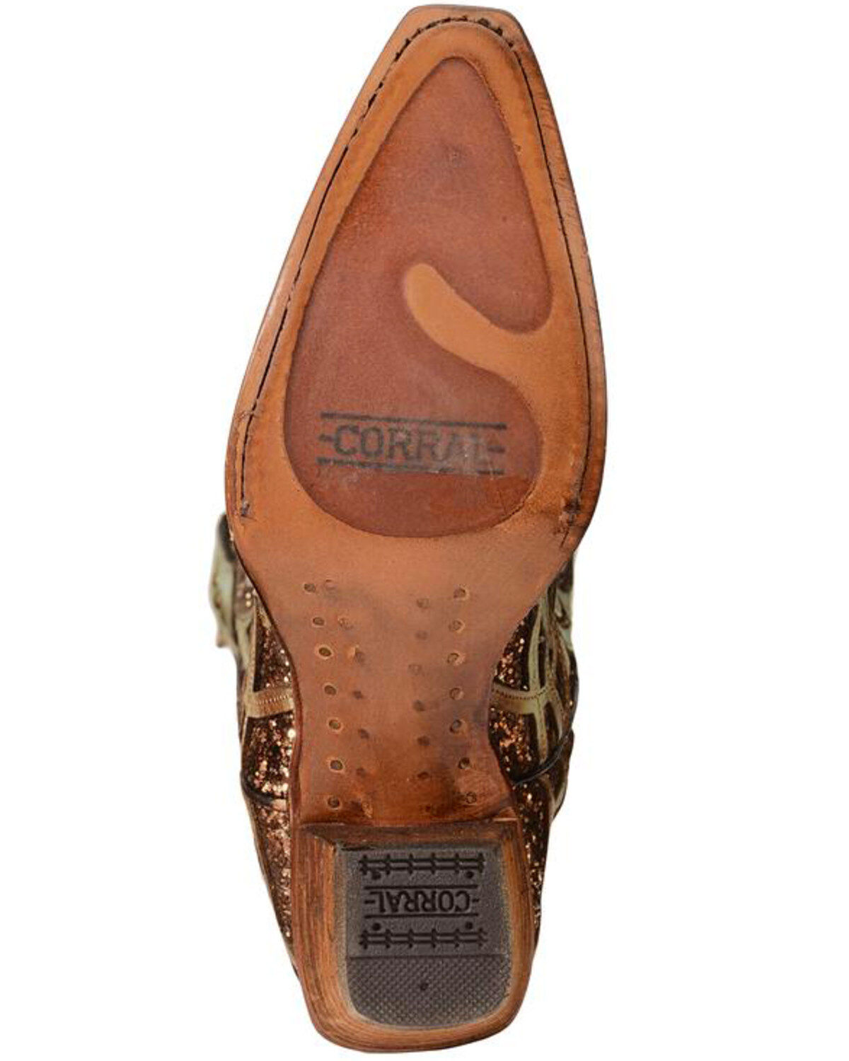 Corral Women's Mint Glitter Inlay Western Boots - Snip Toe