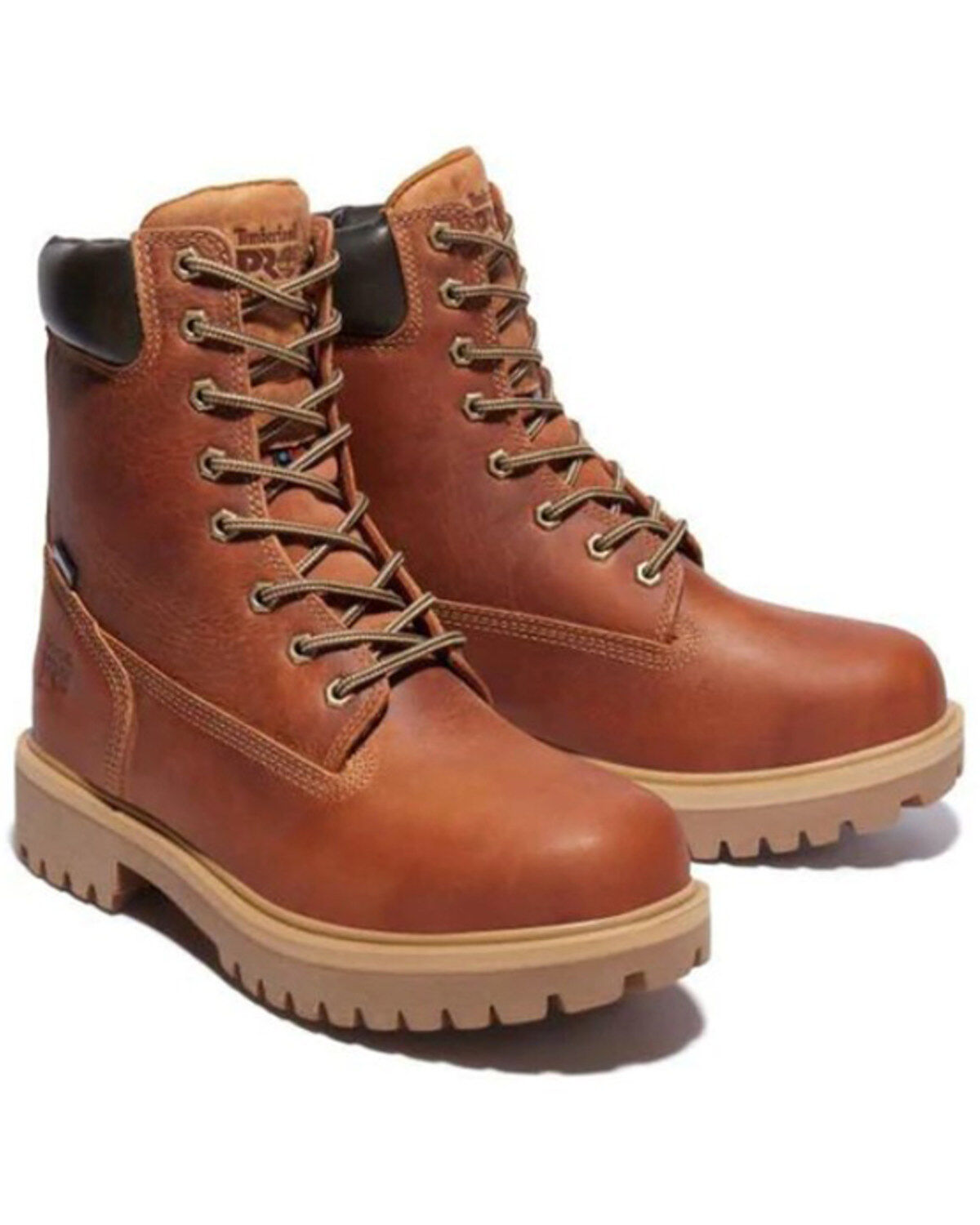 Timberland PRO Men's Direct Attach Marigold Nutbuck 8" Waterproof Work Boots - Soft Toe