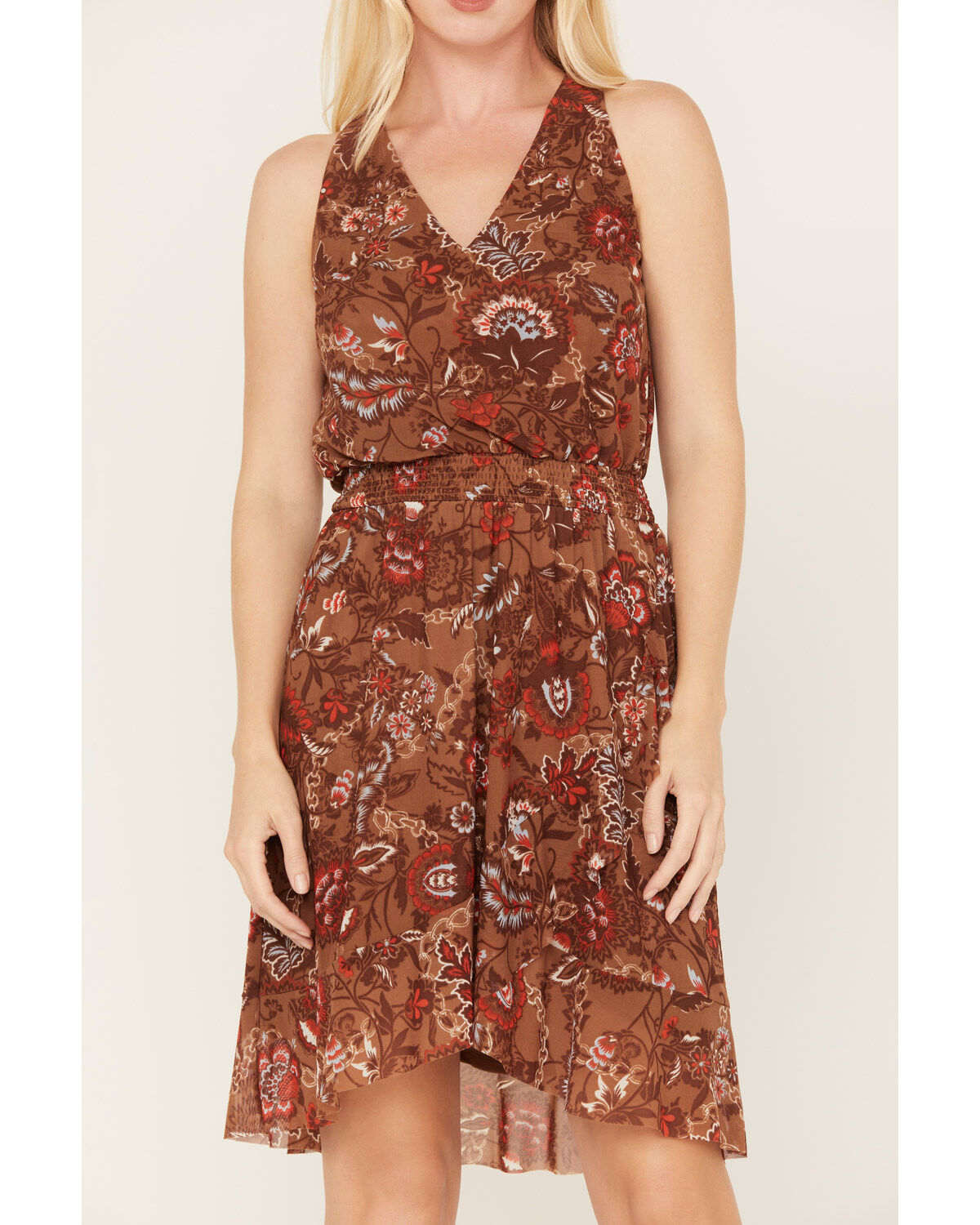 Idyllwind Women's Meshed Smock Mini Dress