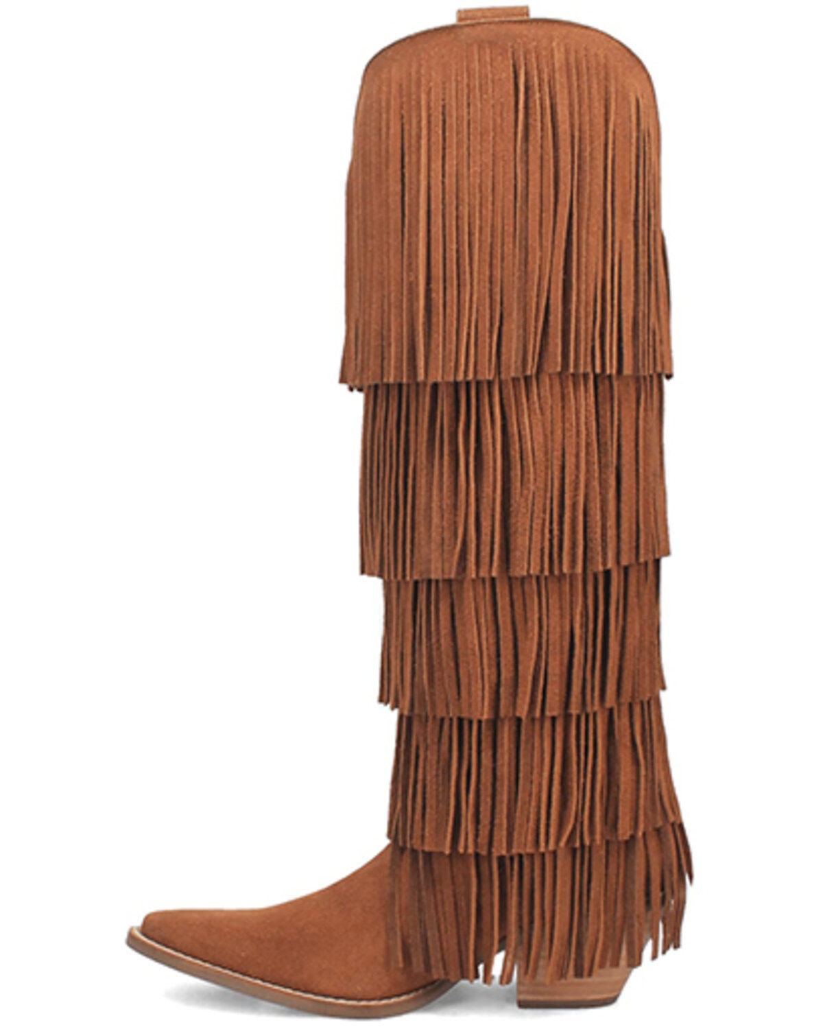 Dingo Women's Wild Child Suede Fringe Tall Western Boots - Snip Toe