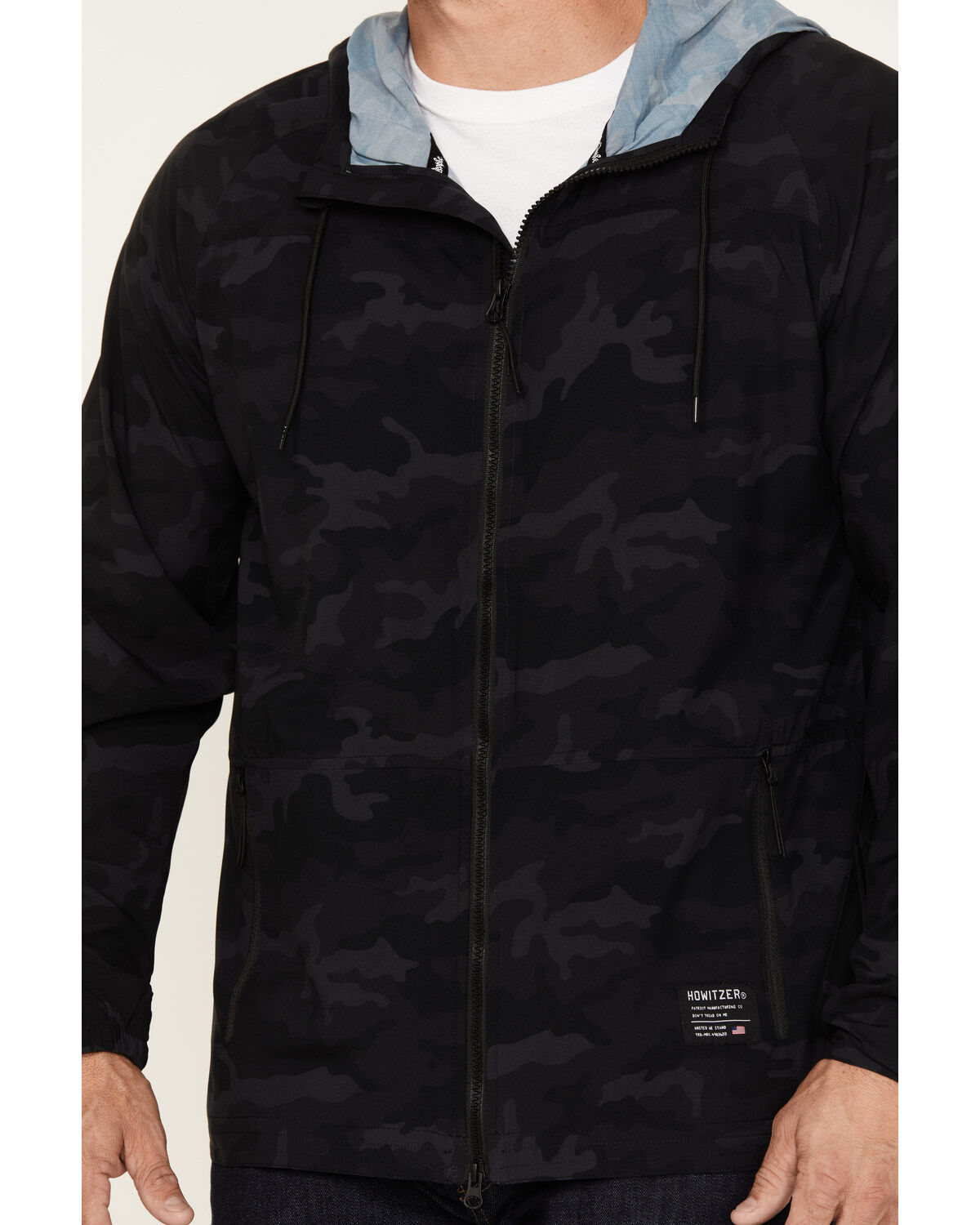 Howitzer Men's Camo Combatant Hooded Track Jacket