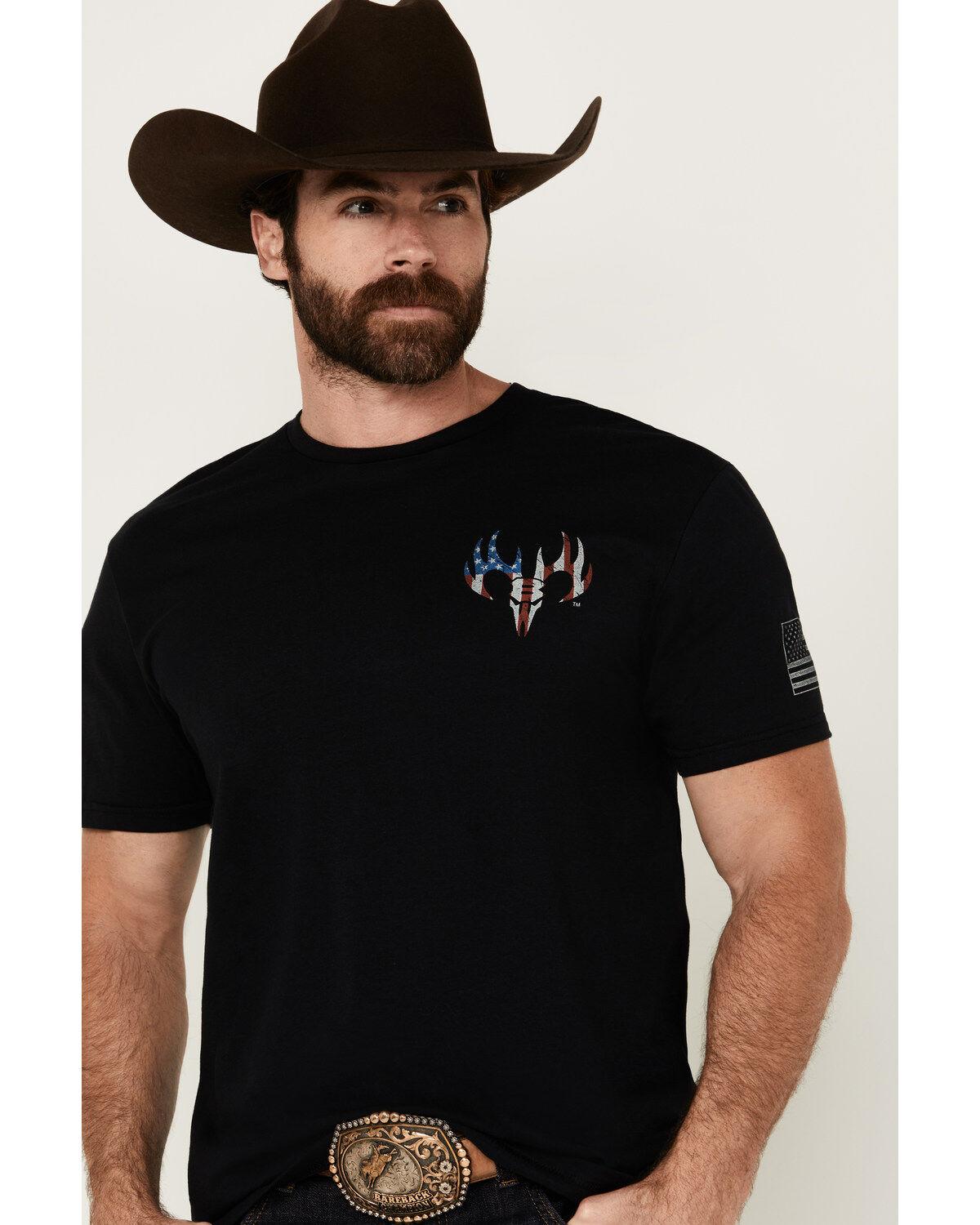 Buckwear Men's Will Defend Short Sleeve Graphic T-Shirt