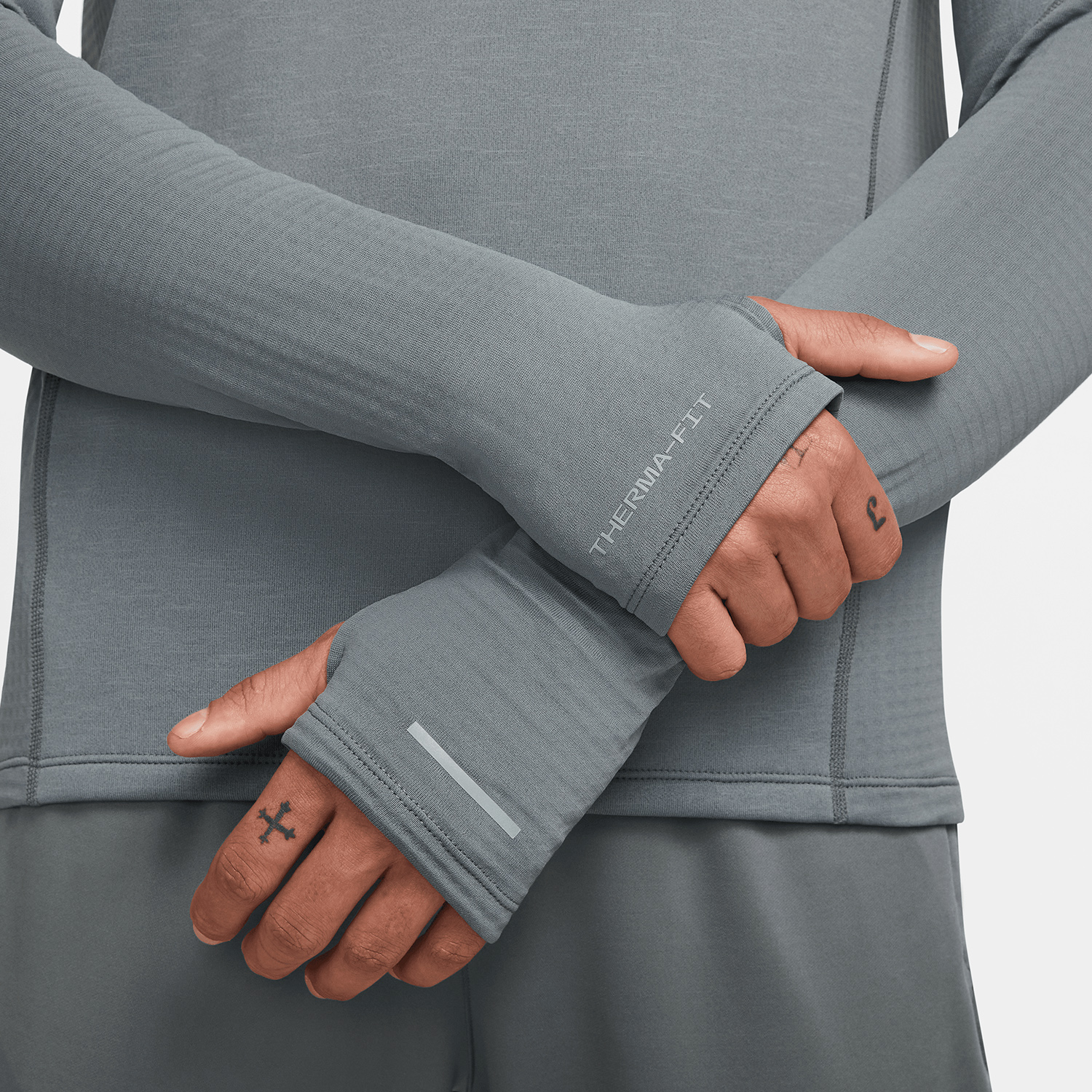 Nike Therma-FIT Element Maglia Smoke Grey/Reflective Silver